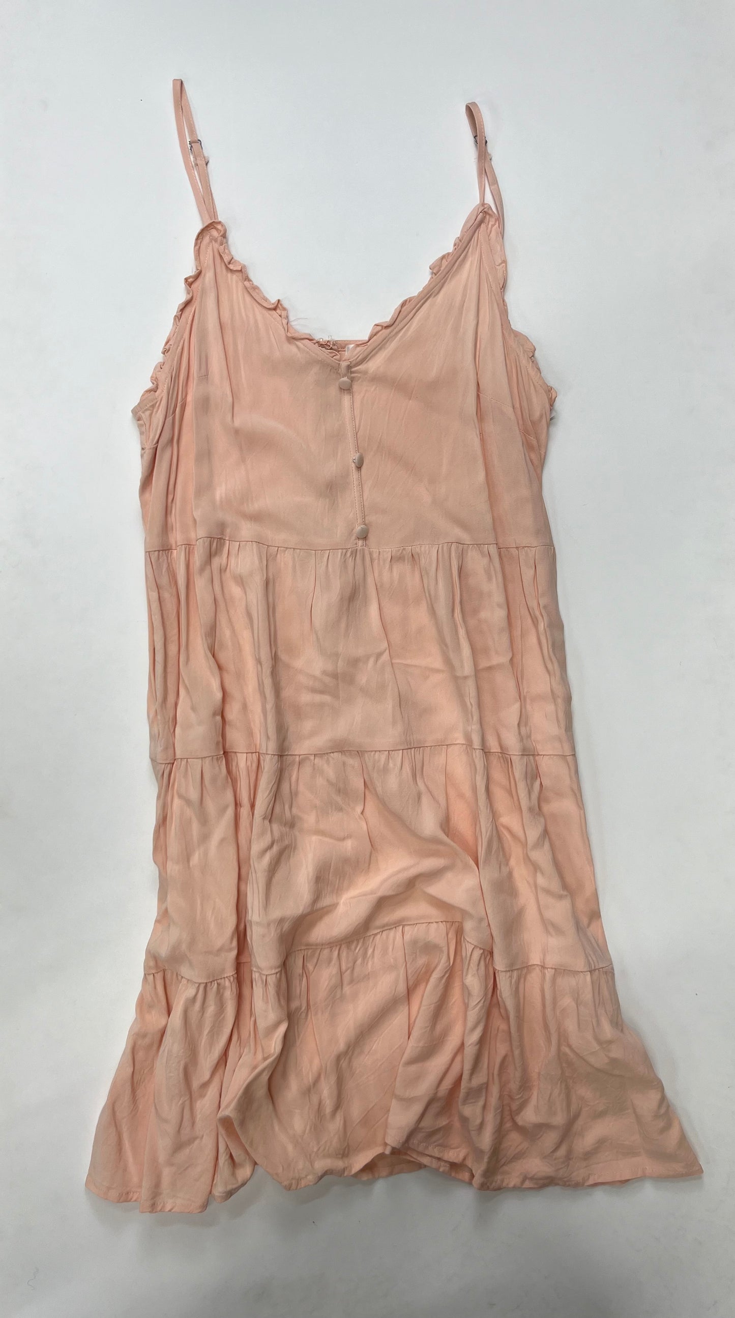 Peach Dress Casual Maxi Society, Size L