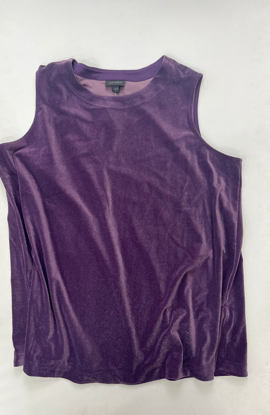 Purple Top Sleeveless J Jill NWT, Size 1x