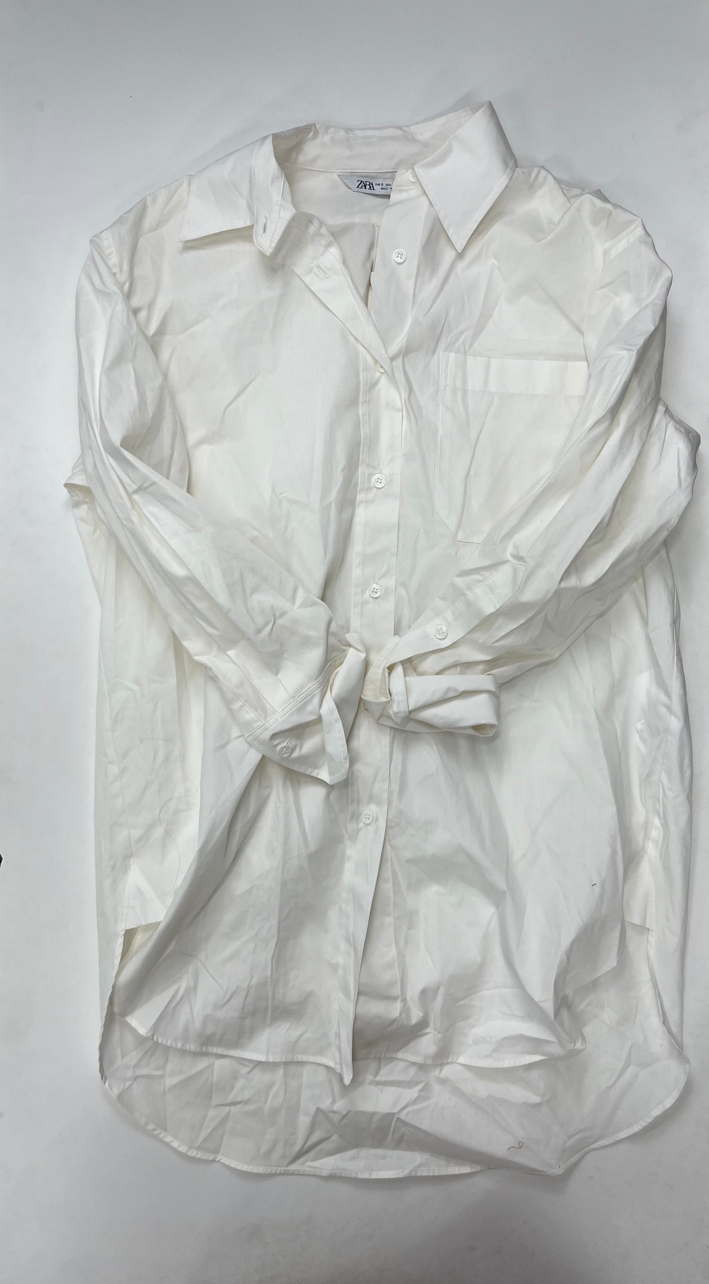 White Tunic Long Sleeve Zara NWT, Size S