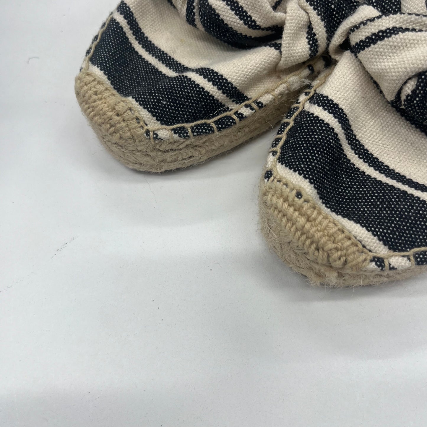 Striped Shoes Flats Espadrille Soludos, Size 10