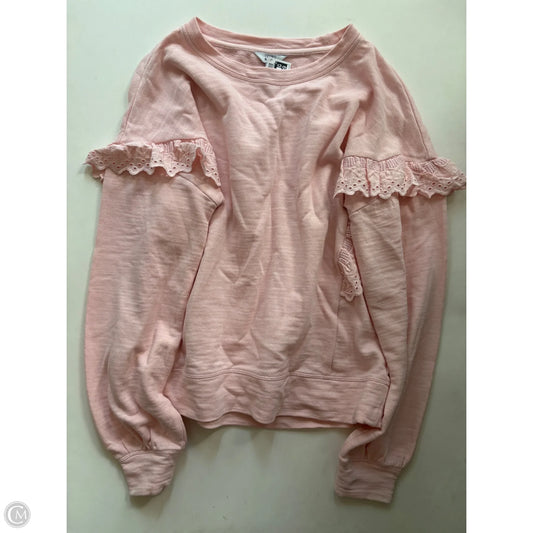 Sweatshirt Crewneck By Crown And Ivy In Light Pink, Size: S