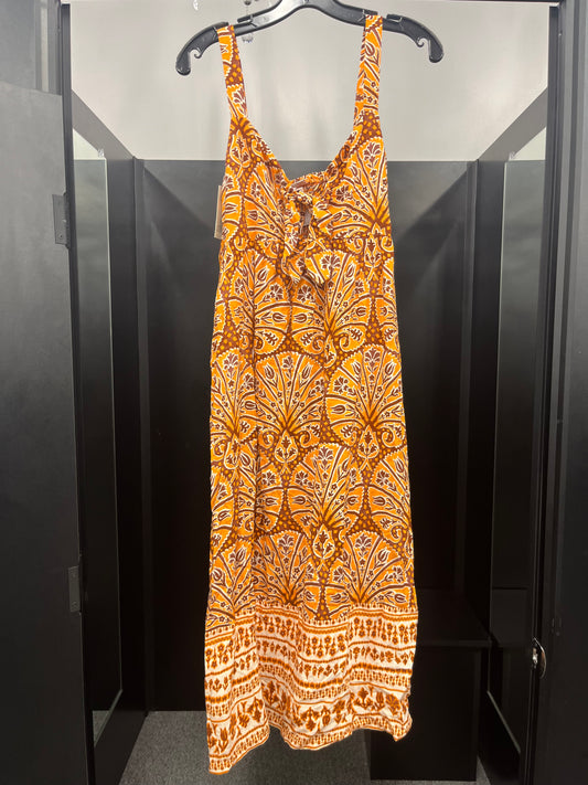 Orange Dress Casual Maxi Knox Rose NWT, Size S