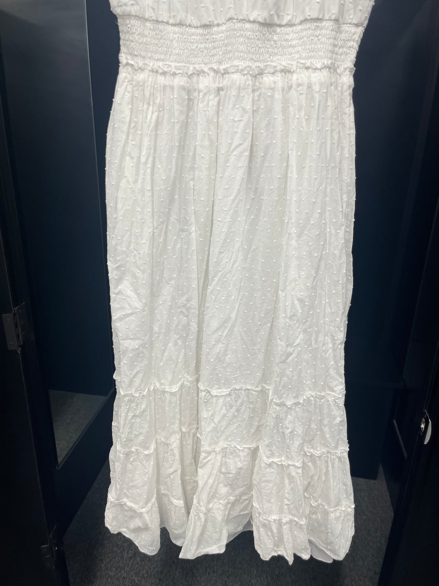 White Dress Casual Maxi Betsey Johnson, Size Xl