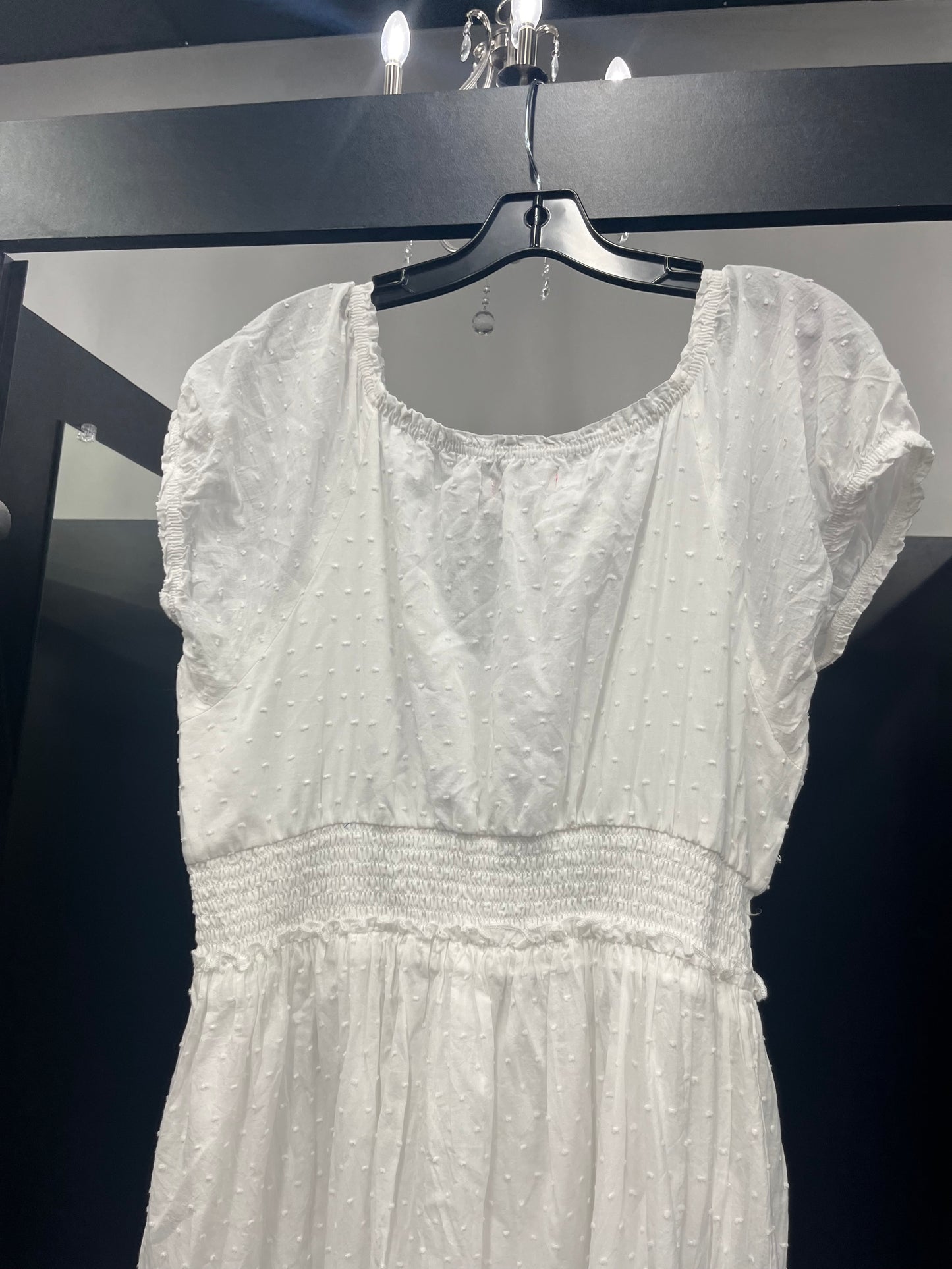 White Dress Casual Maxi Betsey Johnson, Size Xl