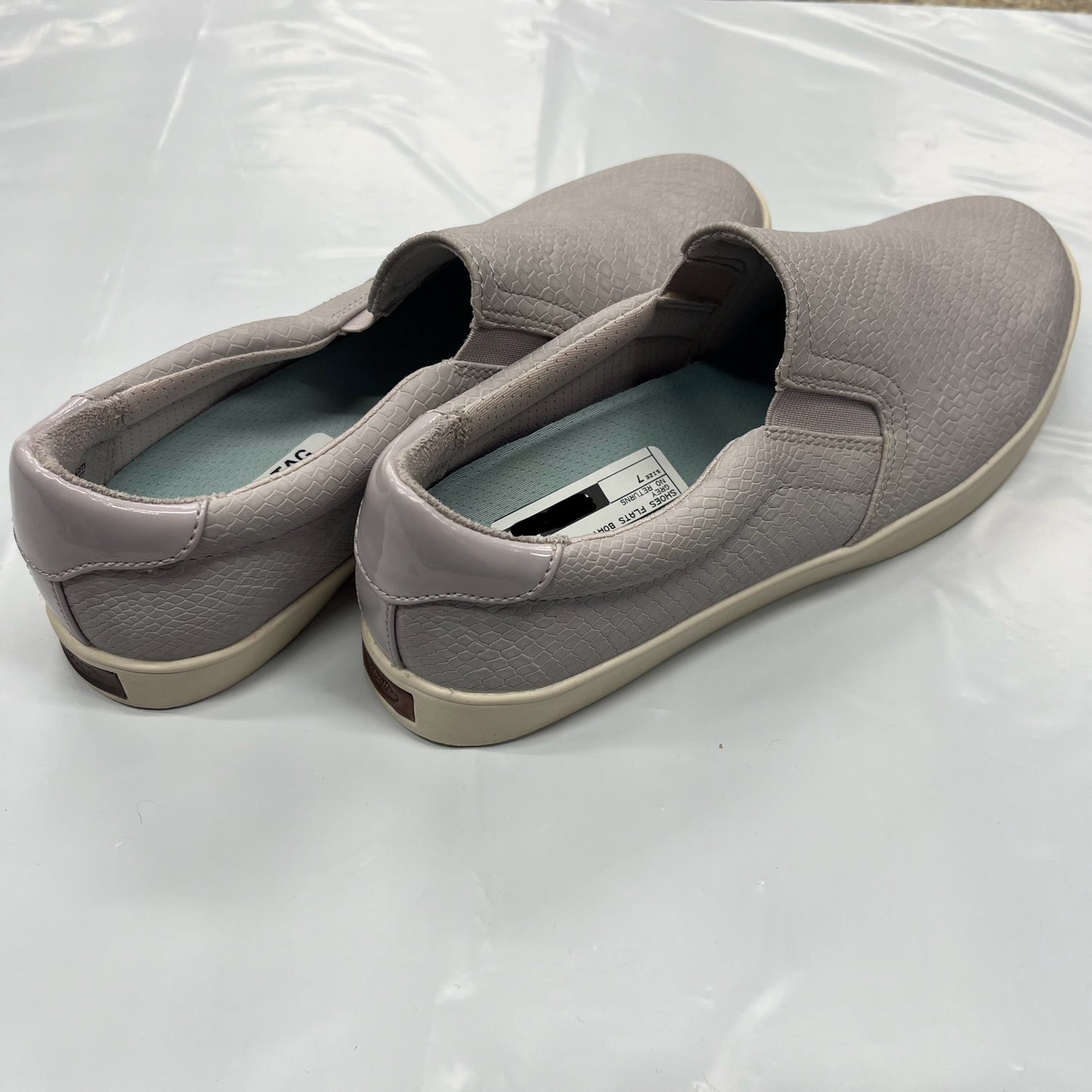 Grey Shoes Flats Boat Dr Scholls, Size 7