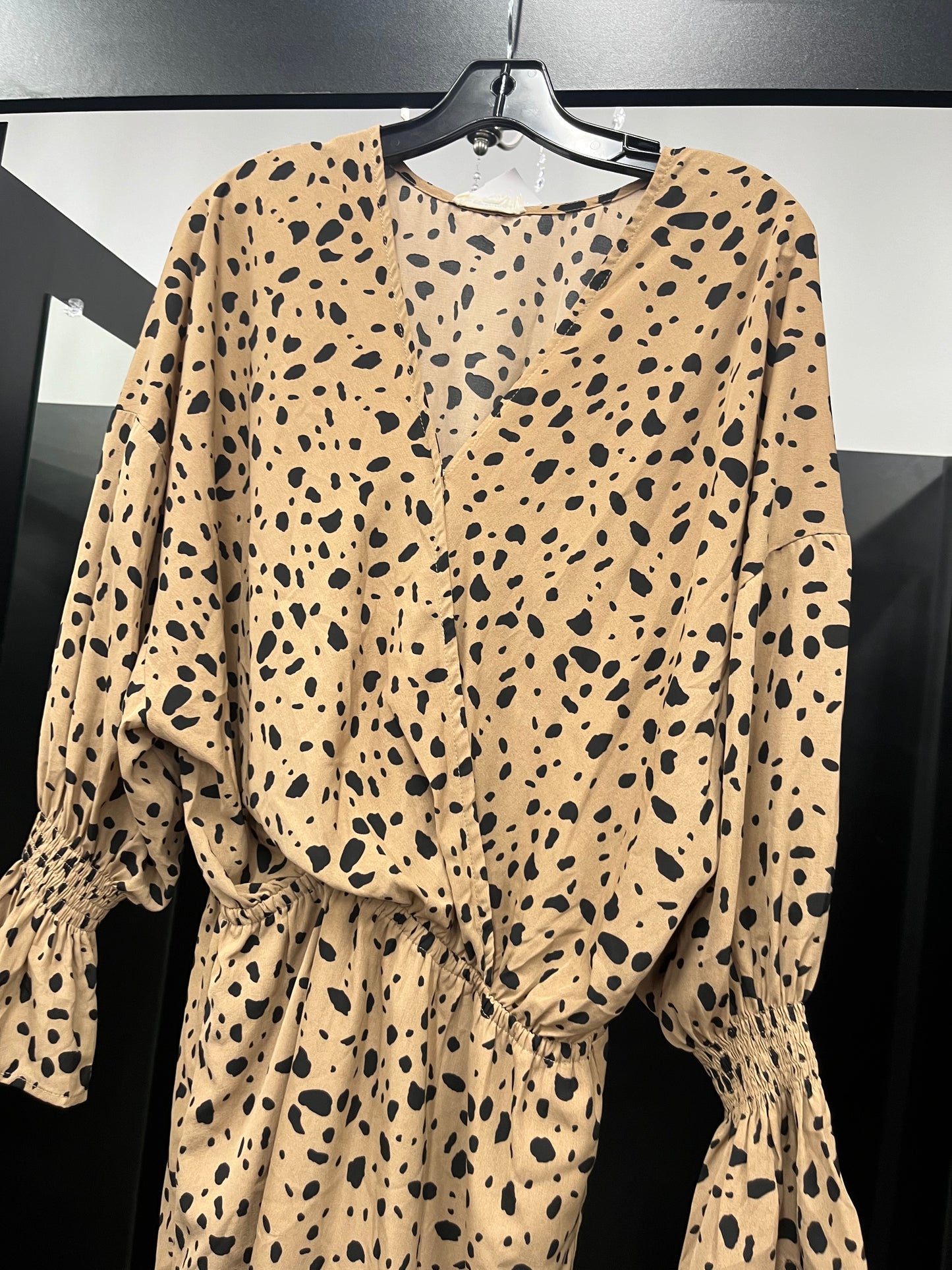 Animal Print Dress Casual Midi Ee Some, Size L