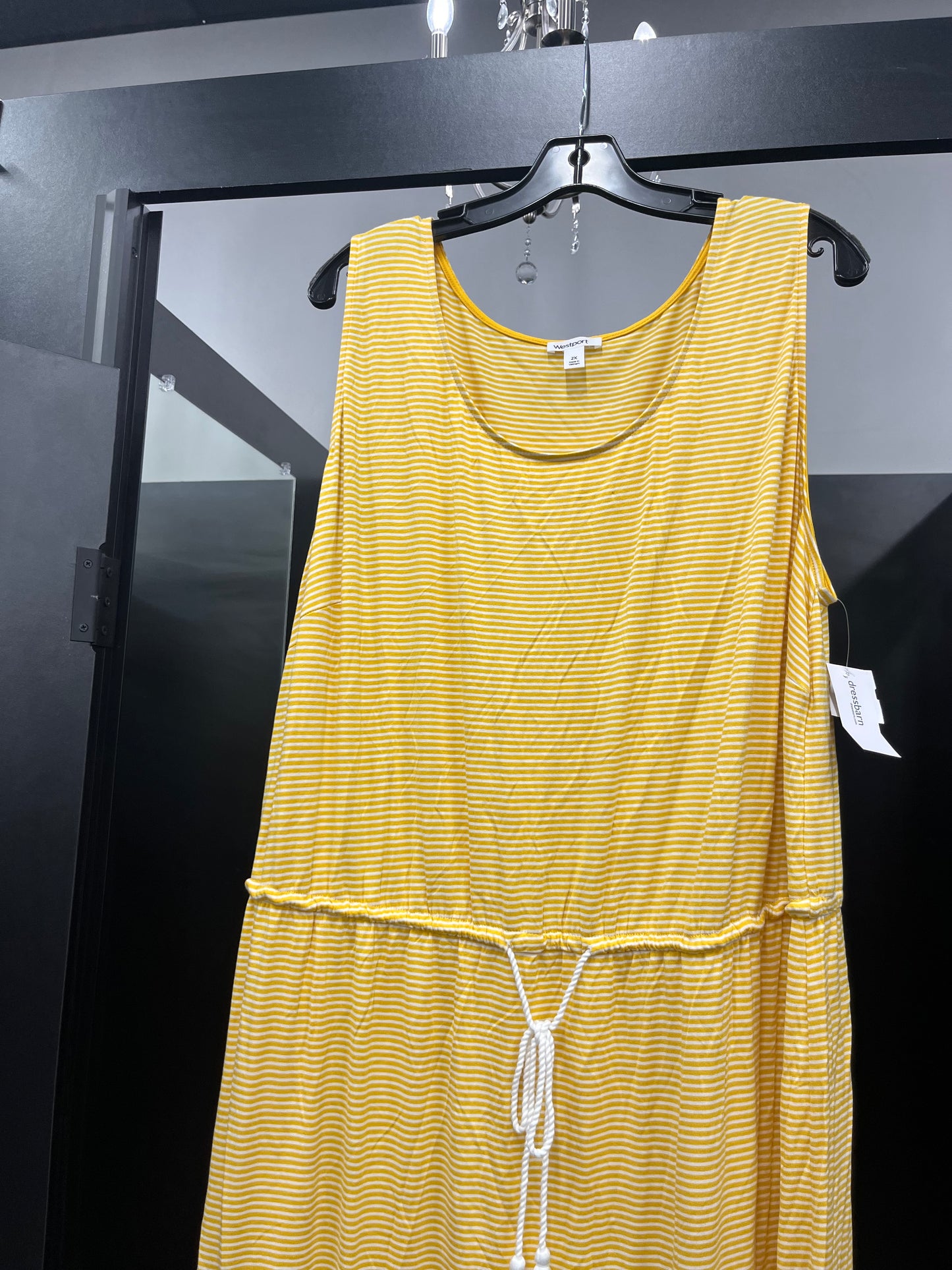 Yellow Dress Casual Midi Westport NWT, Size 2x