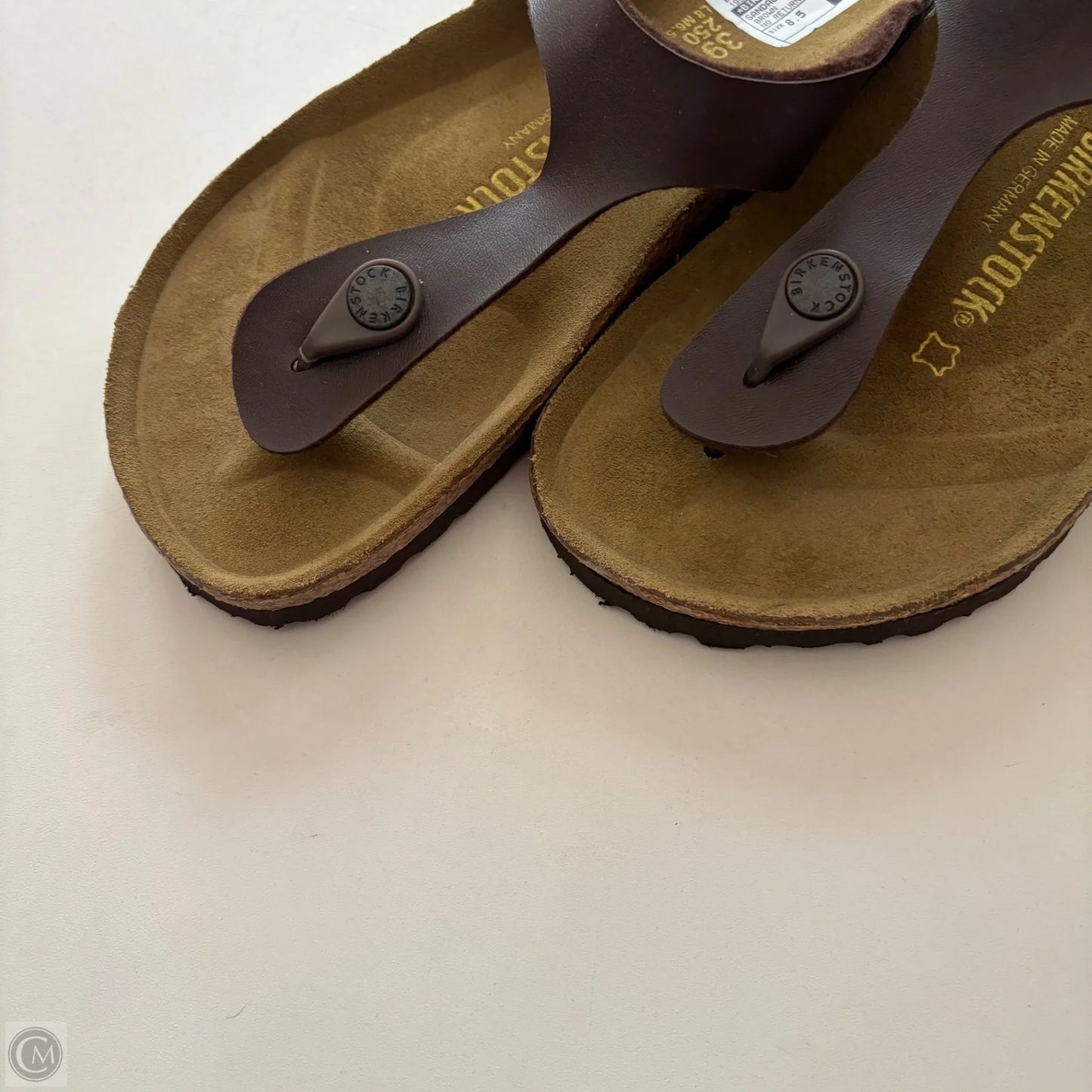 Sandals Flats By Birkenstock In Brown, Size: 8.5