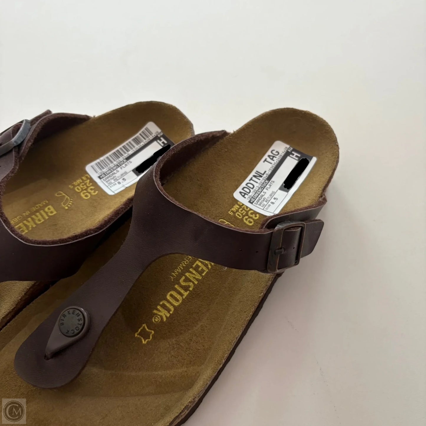 Sandals Flats By Birkenstock In Brown, Size: 8.5