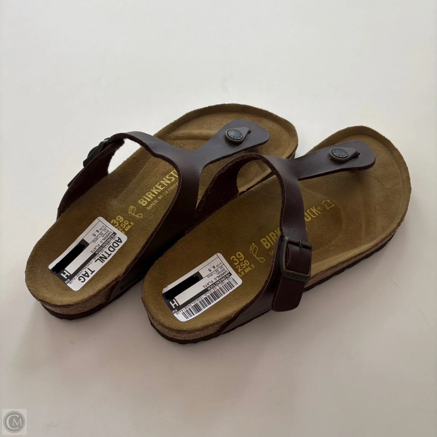 Sandals Flats By Birkenstock In Brown, Size: 8.5