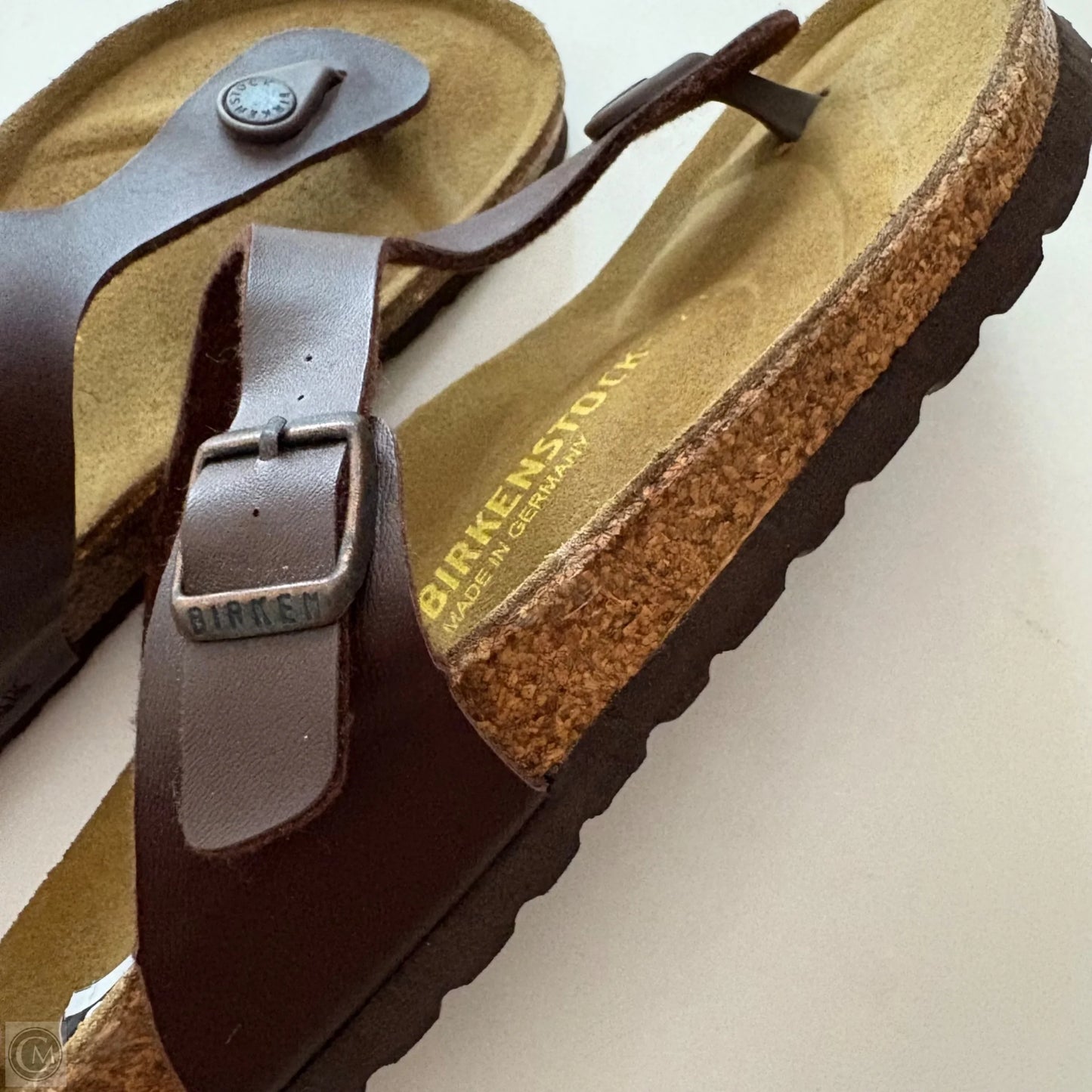 Sandals Flats By Birkenstock In Brown, Size: 8.5