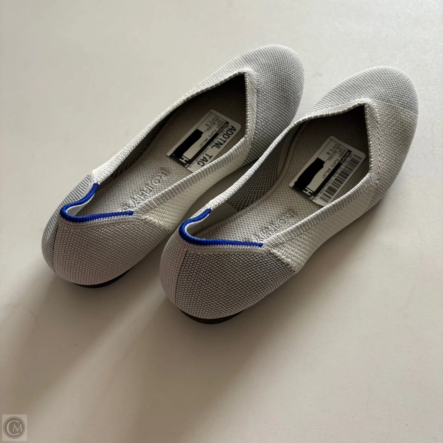 Shoes Flats Ballet By Rothys In Grey, Size: 7.5
