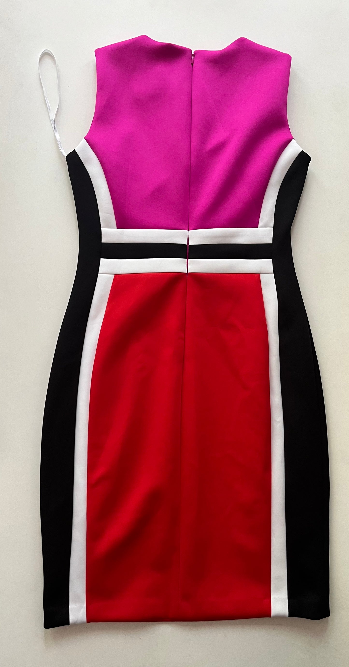 Dress Work By Calvin Klein In Fuschia, Size: M