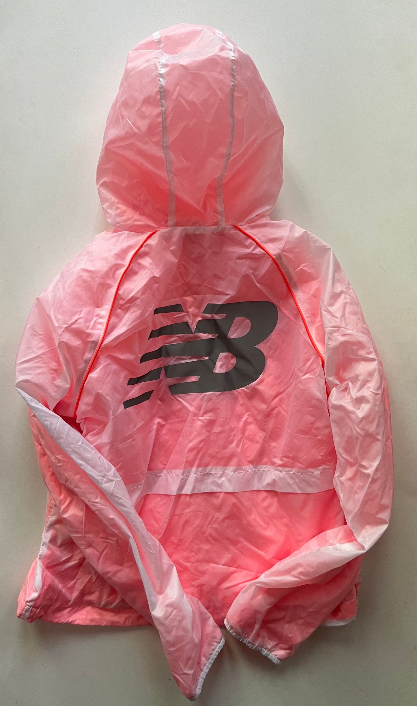 Jacket Windbreaker By New Balance In Orange, Size: M