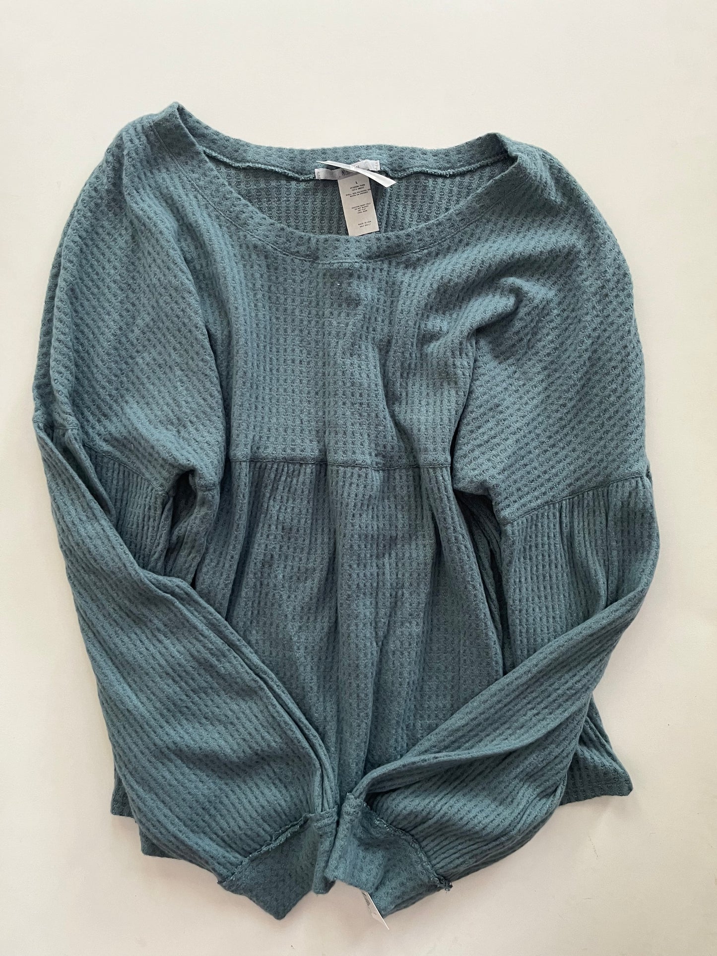 Top Long Sleeve By Clothes Mentor In Teal, Size: L