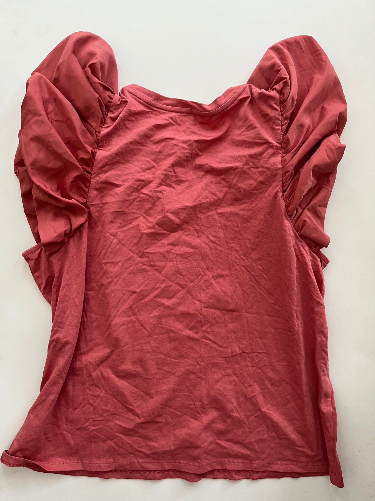 Top Short Sleeve By Express In Salmon, Size: Xl