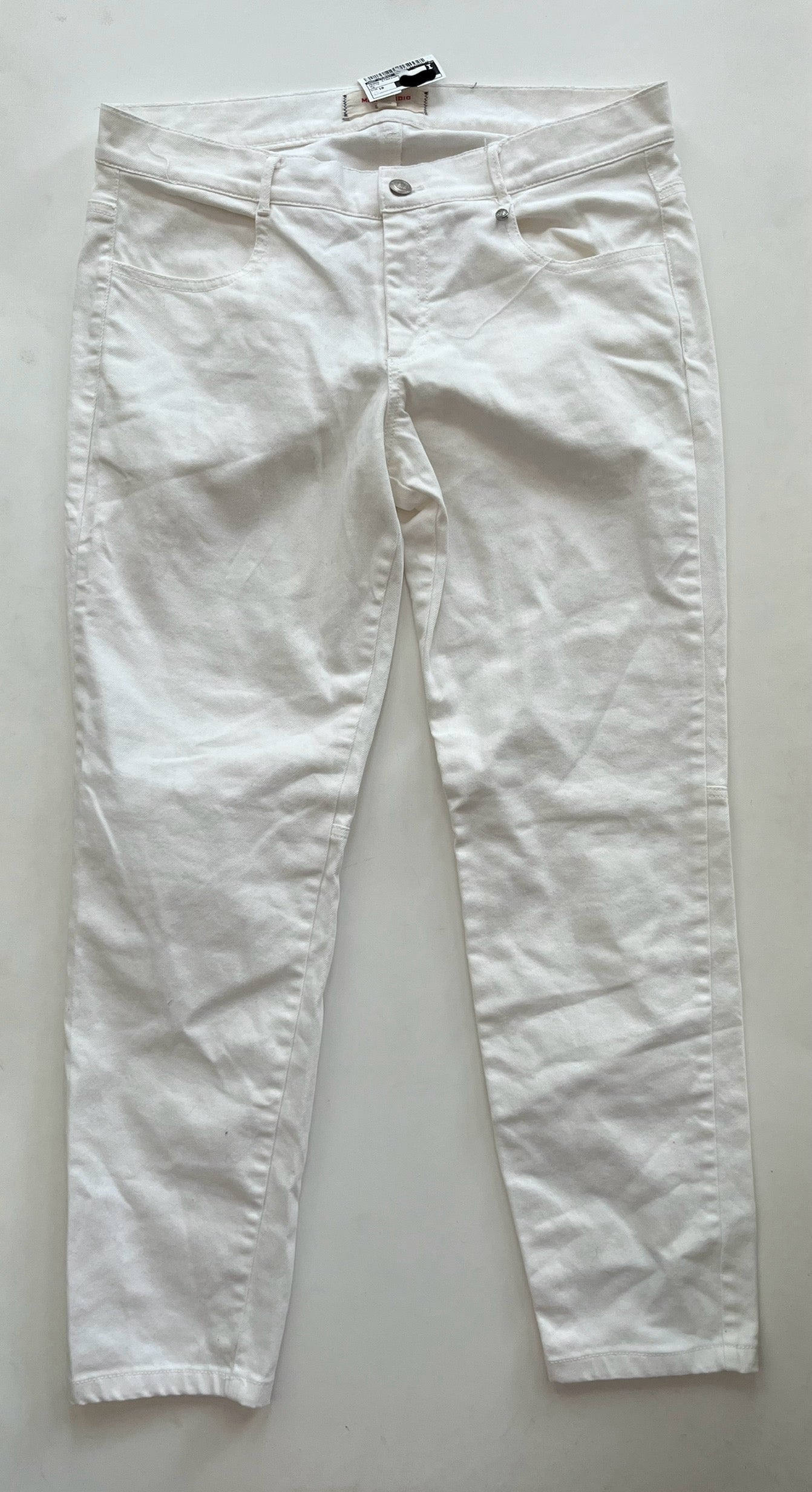 Jeans Straight By Max Studio In White, Size: 10