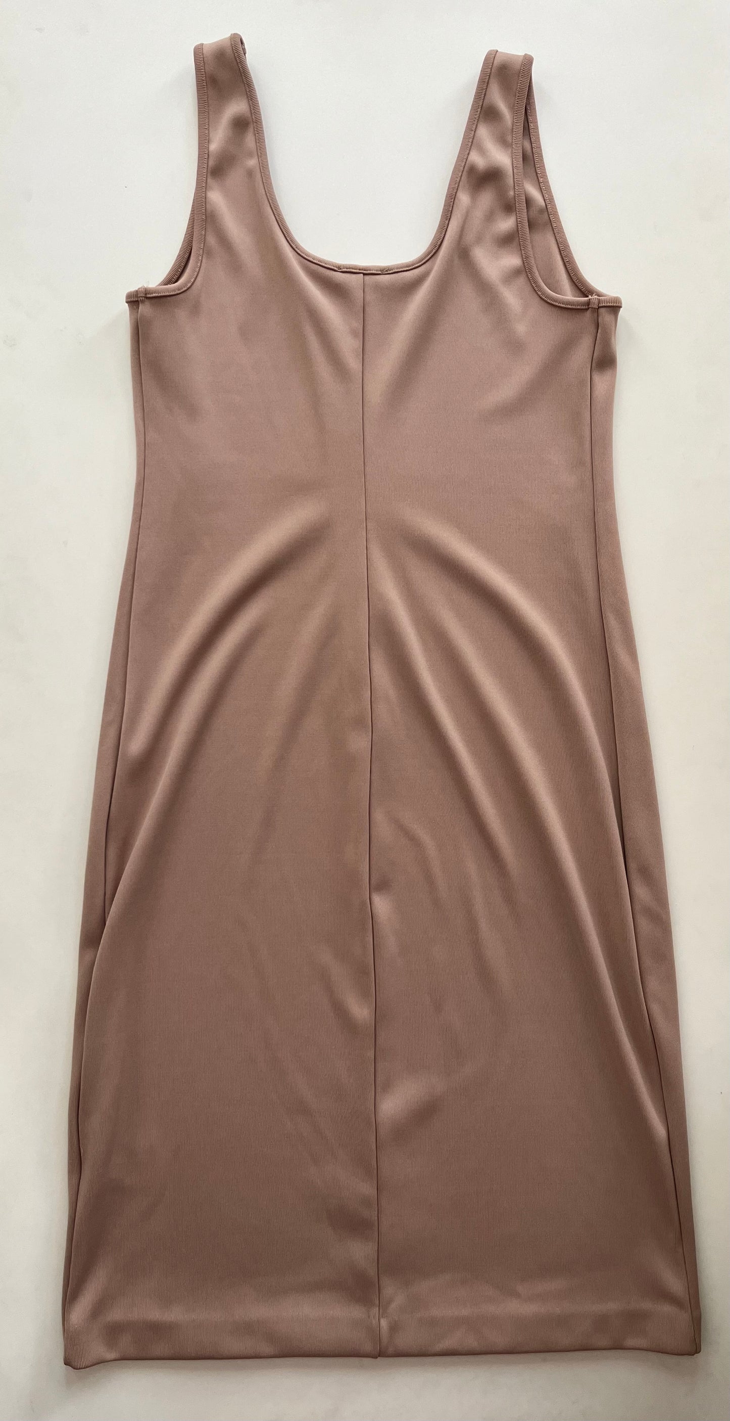 Dress Casual Midi By Express In Tan, Size: L