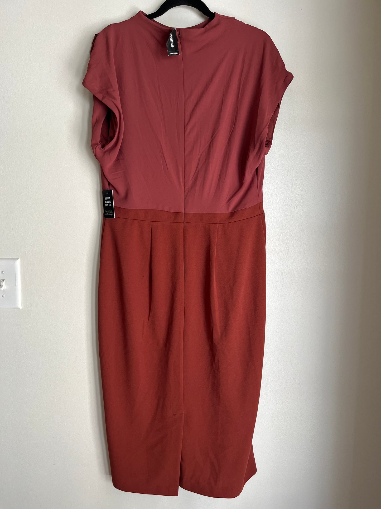 Dress Work By Express In Rust, Size: L