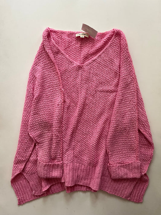 Sweater By Ee Some In Pink, Size: S