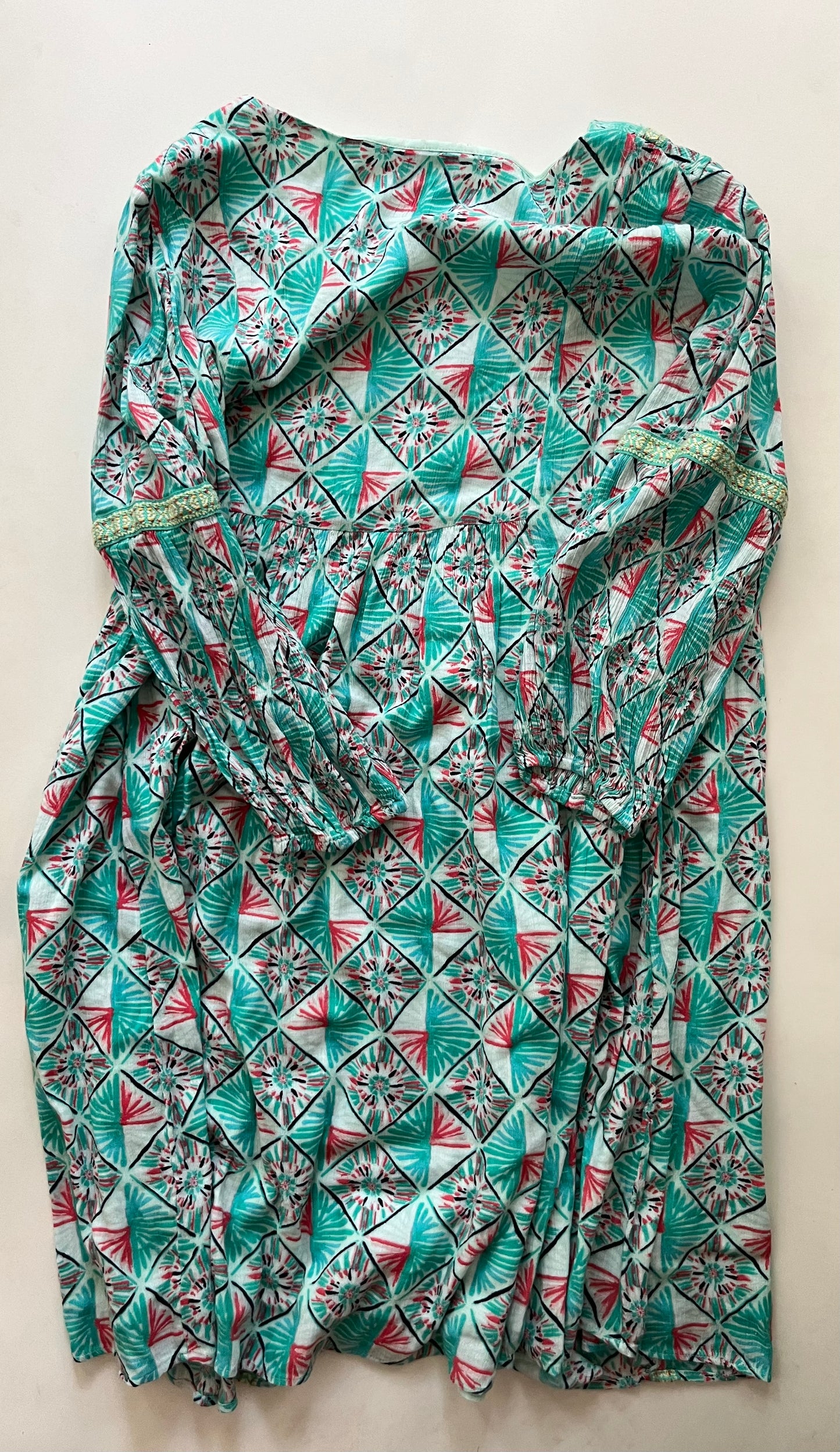 Dress Casual Midi By Crown And Ivy In Turquoise, Size: L