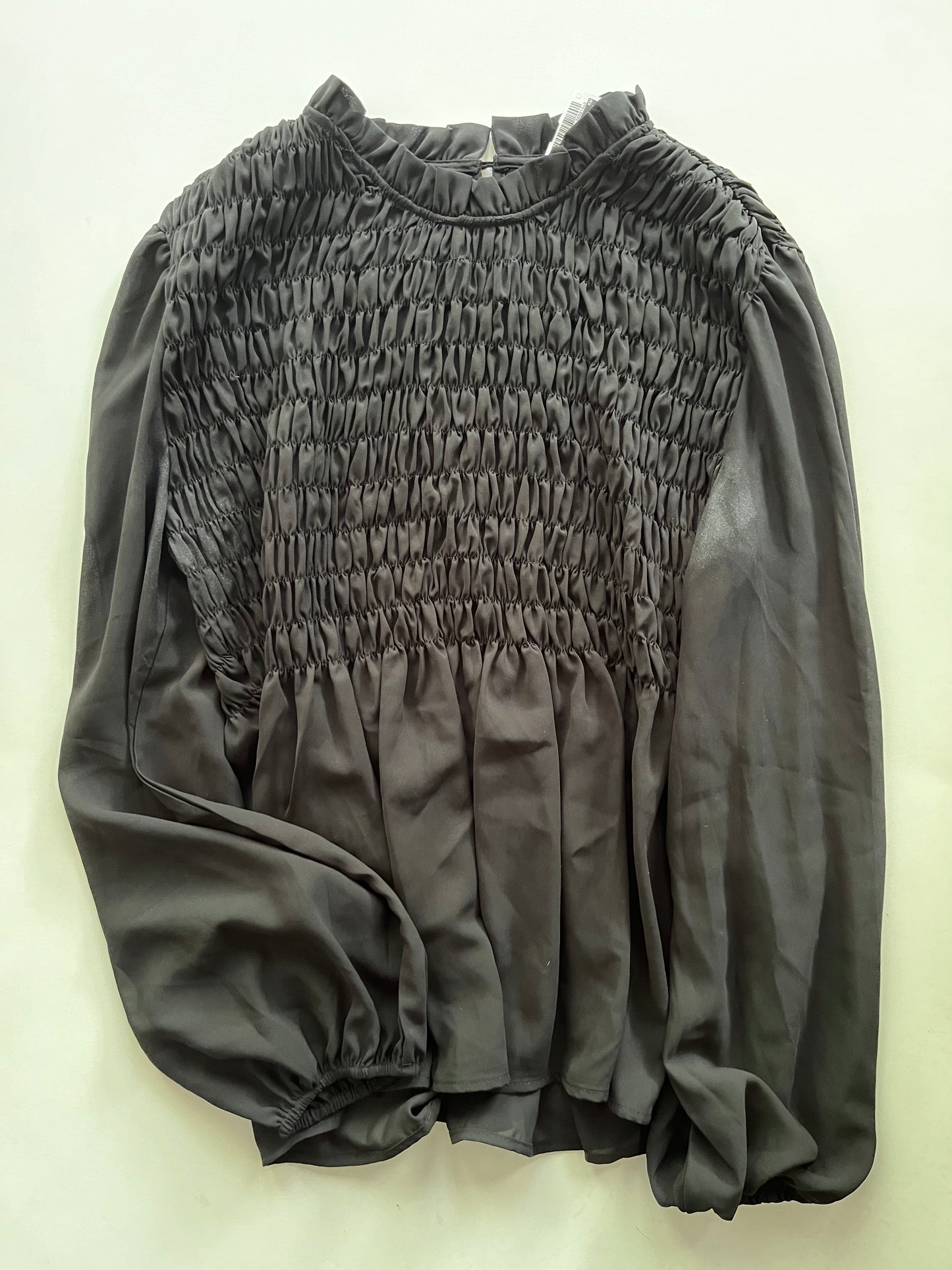 Blouse Long Sleeve By Jodifl In Black, Size: M