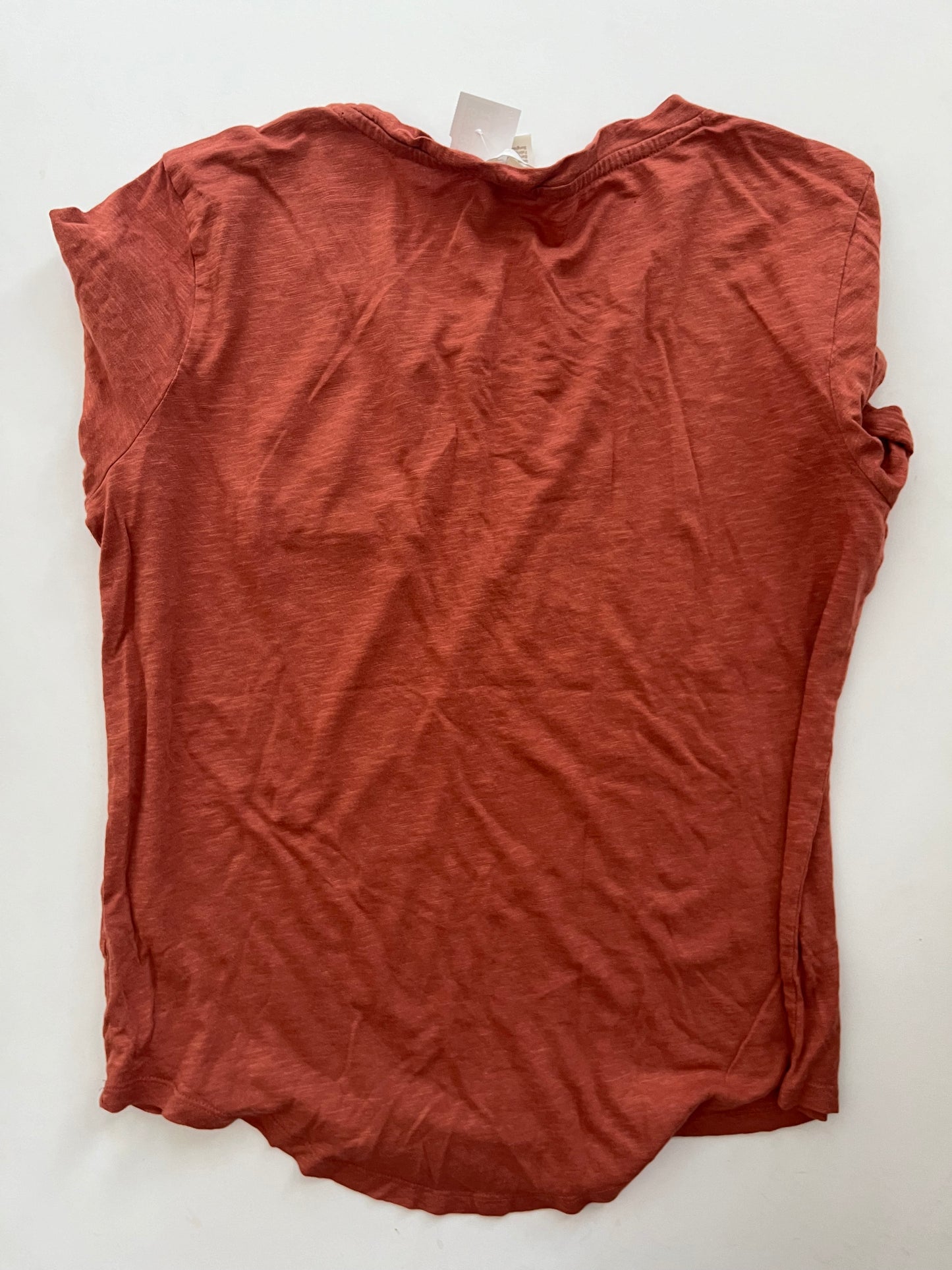 Top Short Sleeve By H&m In Rust, Size: M