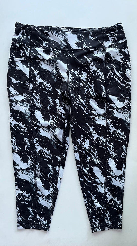 Athletic Leggings By Pro Player In Black, Size: 2x