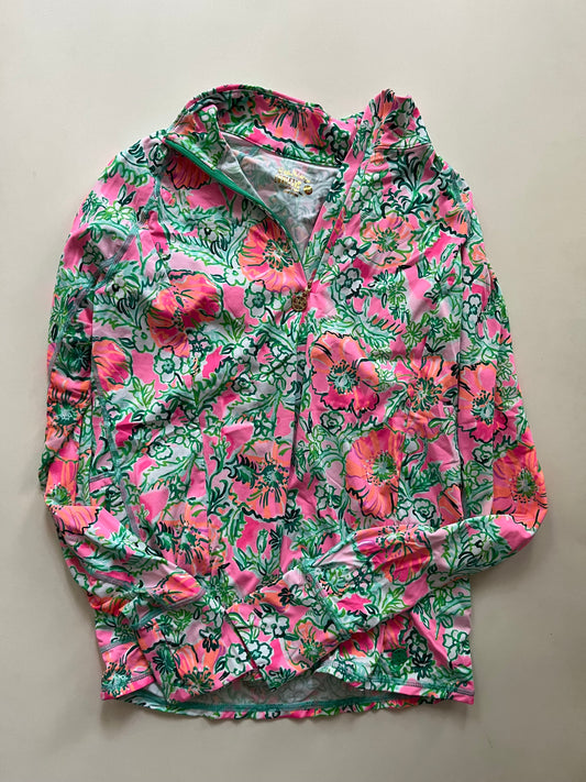 Athletic Jacket By Lilly Pulitzer In Multi-colored, Size: Xs