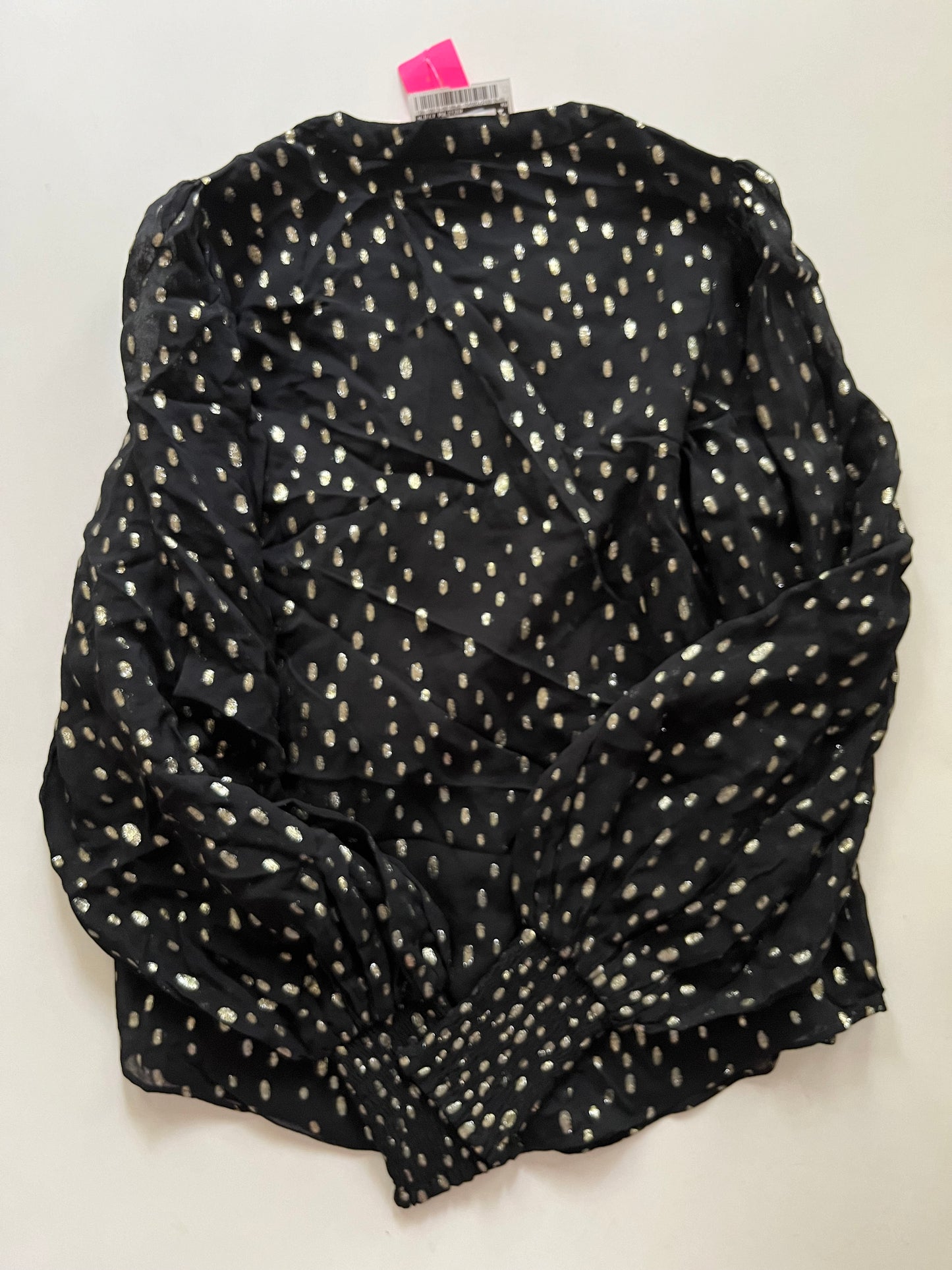 Blouse Long Sleeve By Lilly Pulitzer In Black, Size: Xs