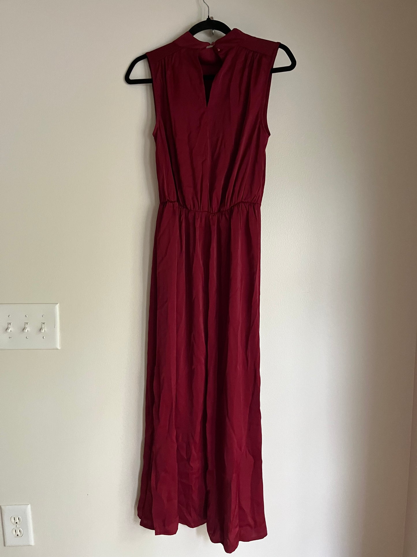 Dress Casual Maxi By Pretty Garden In Burgundy, Size: S