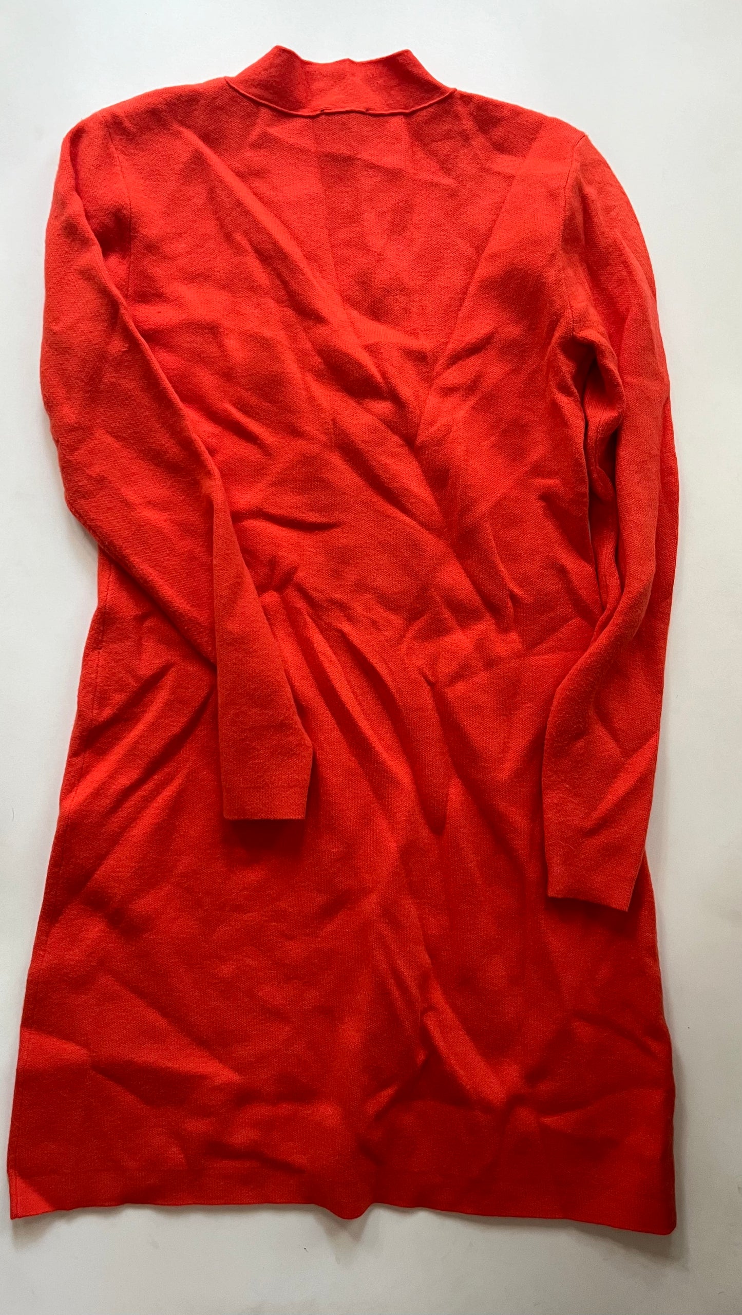 Sweater Cardigan By Ann Taylor In Orange, Size: S