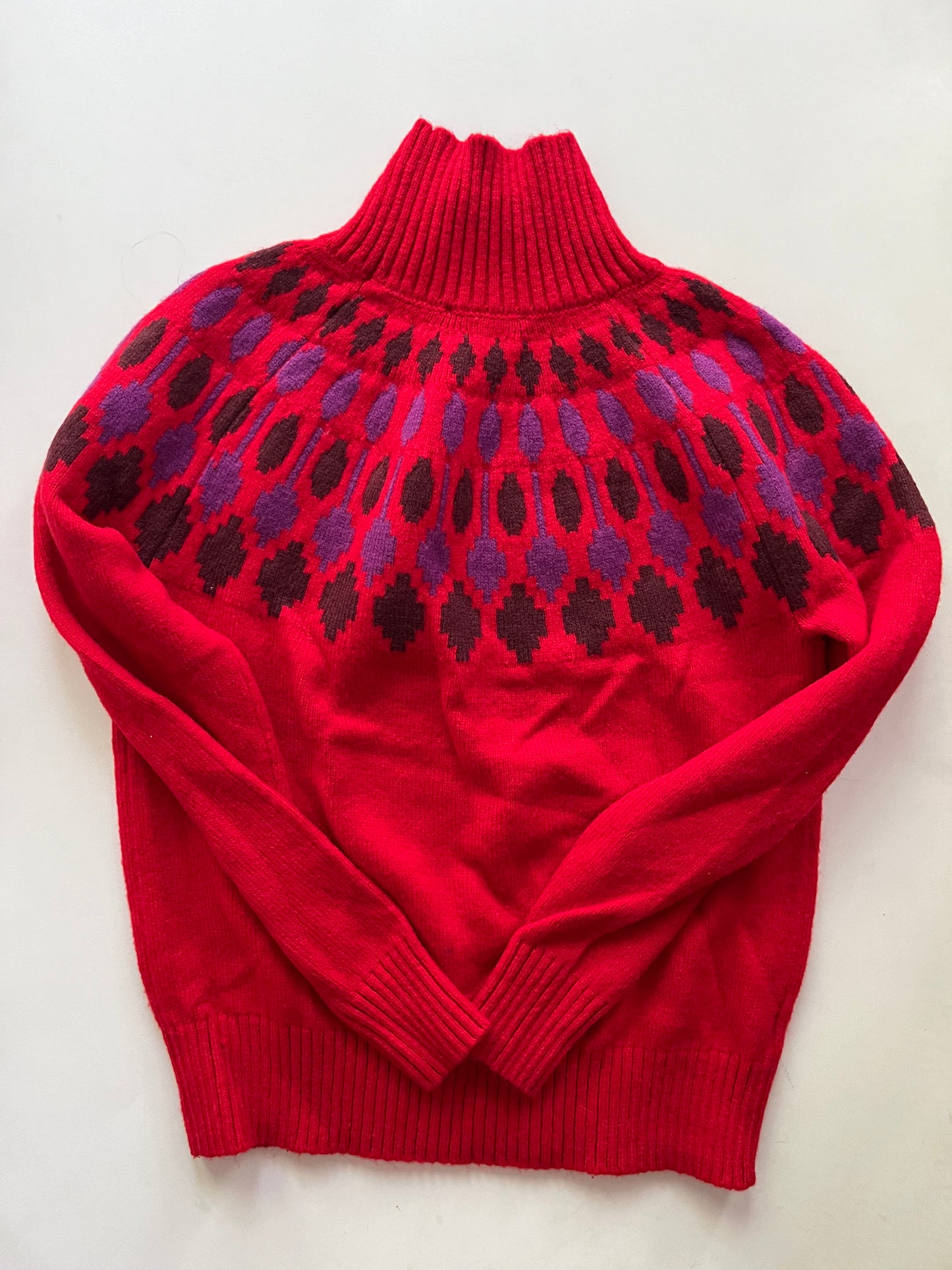 Sweater By Ann Taylor In Red, Size: Xs