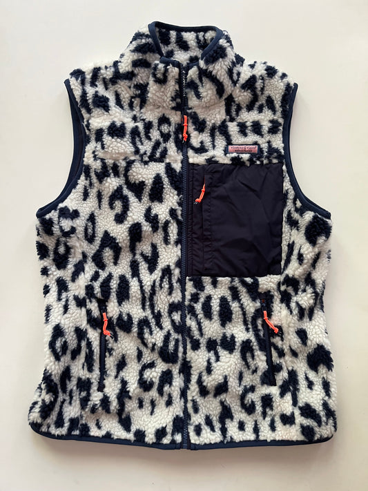 Vest Faux Fur & Sherpa By Vineyard Vines In Navy, Size: Xs