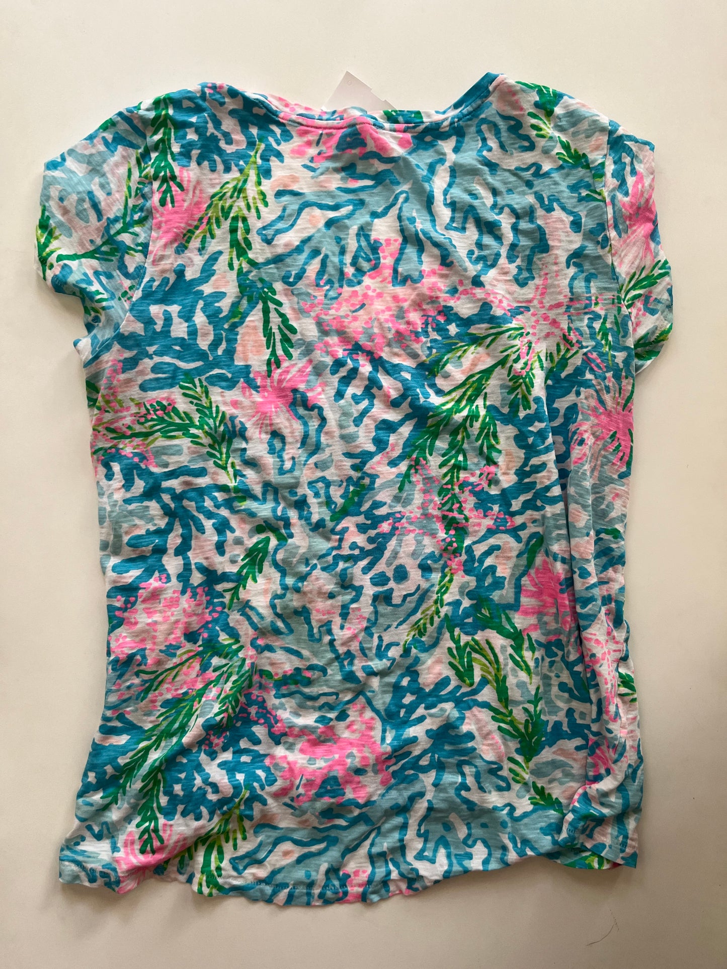 Top Short Sleeve By Lilly Pulitzer In Multi-colored, Size: L