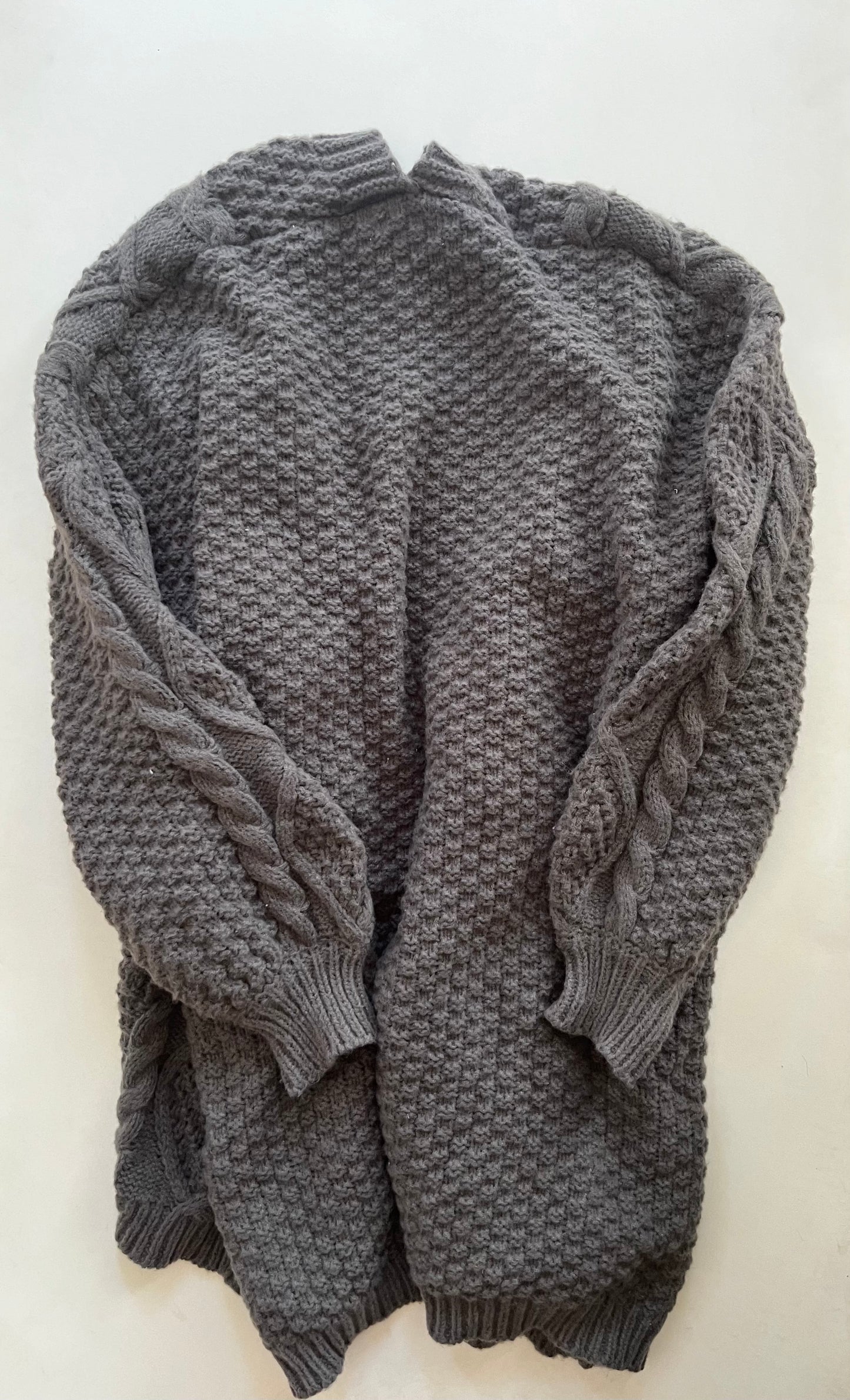 Sweater Cardigan By Hyfve In Grey, Size: M