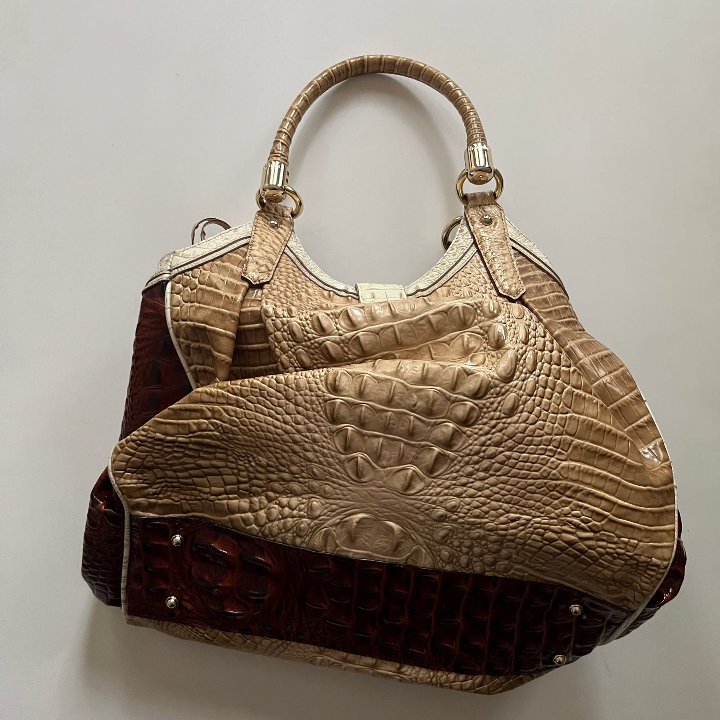 Handbag Designer By Brahmin, Size: Large