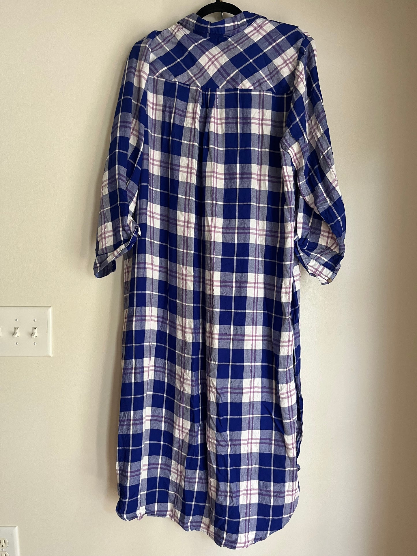 Dress Casual Maxi By Cato In Plaid, Size: 1x