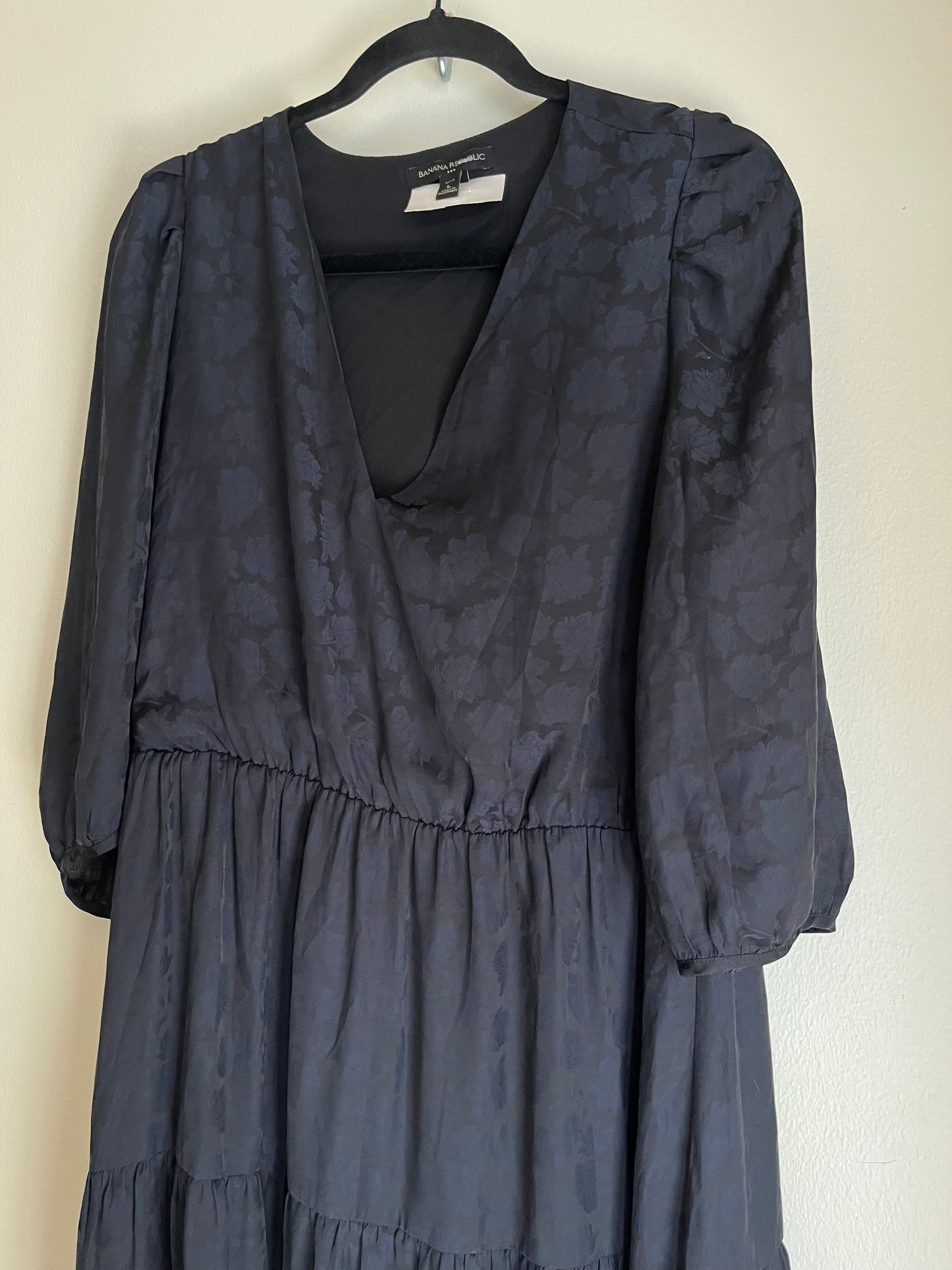 Dress Work By Banana Republic O In Black, Size: L