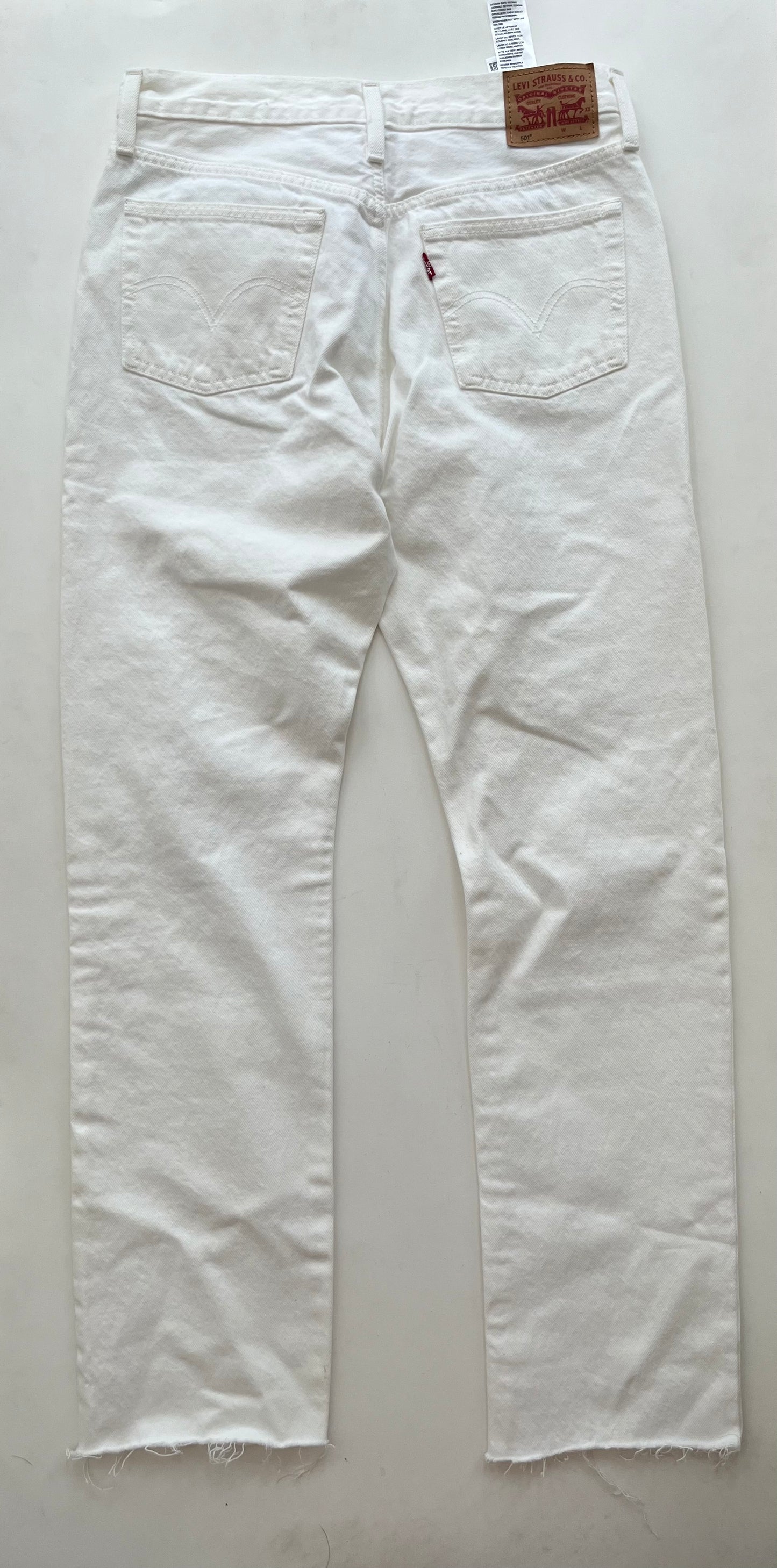 Jeans Straight By Levis In White, Size: 8