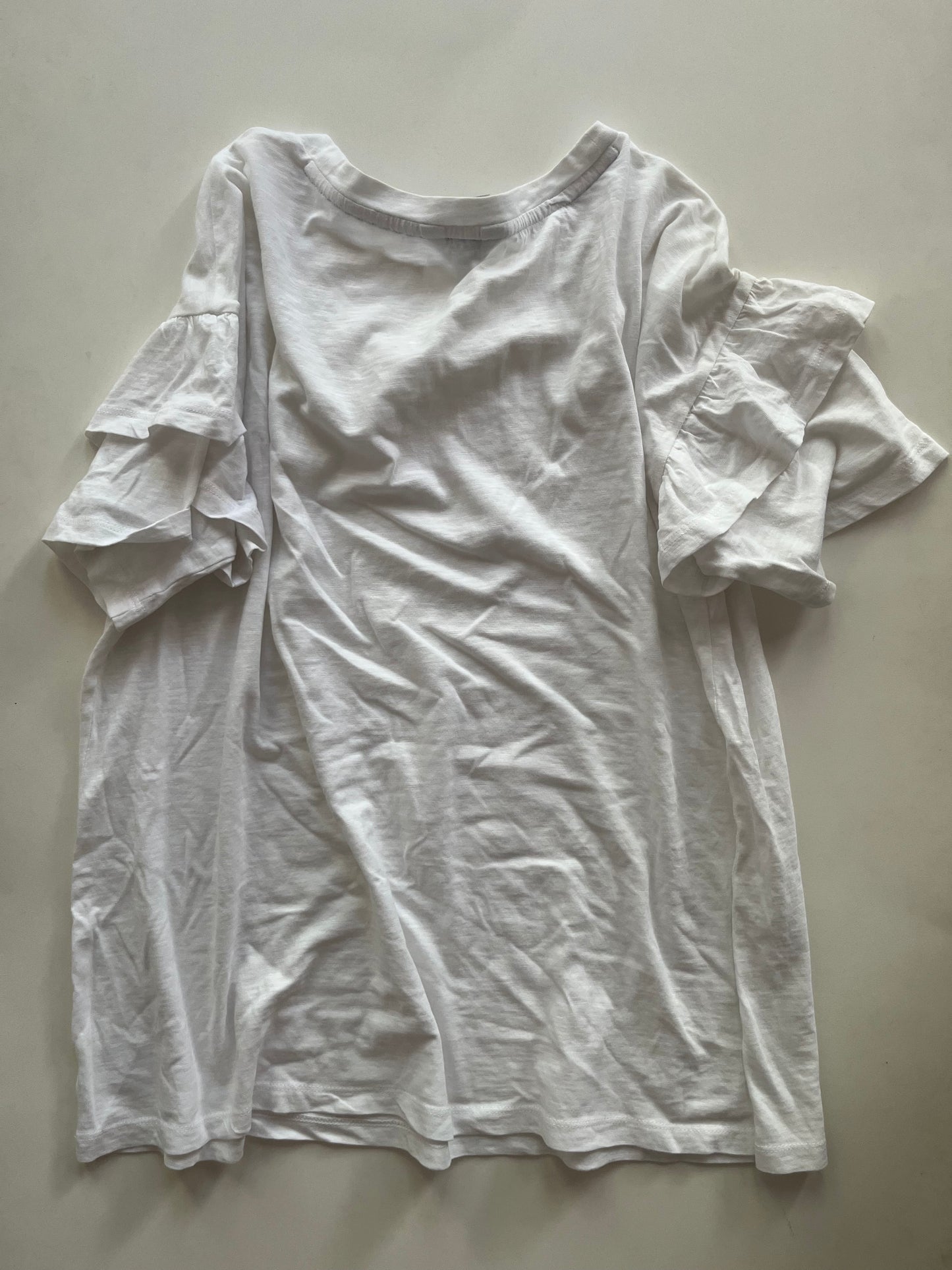 Top Short Sleeve By Crown And Ivy In White, Size: Xl