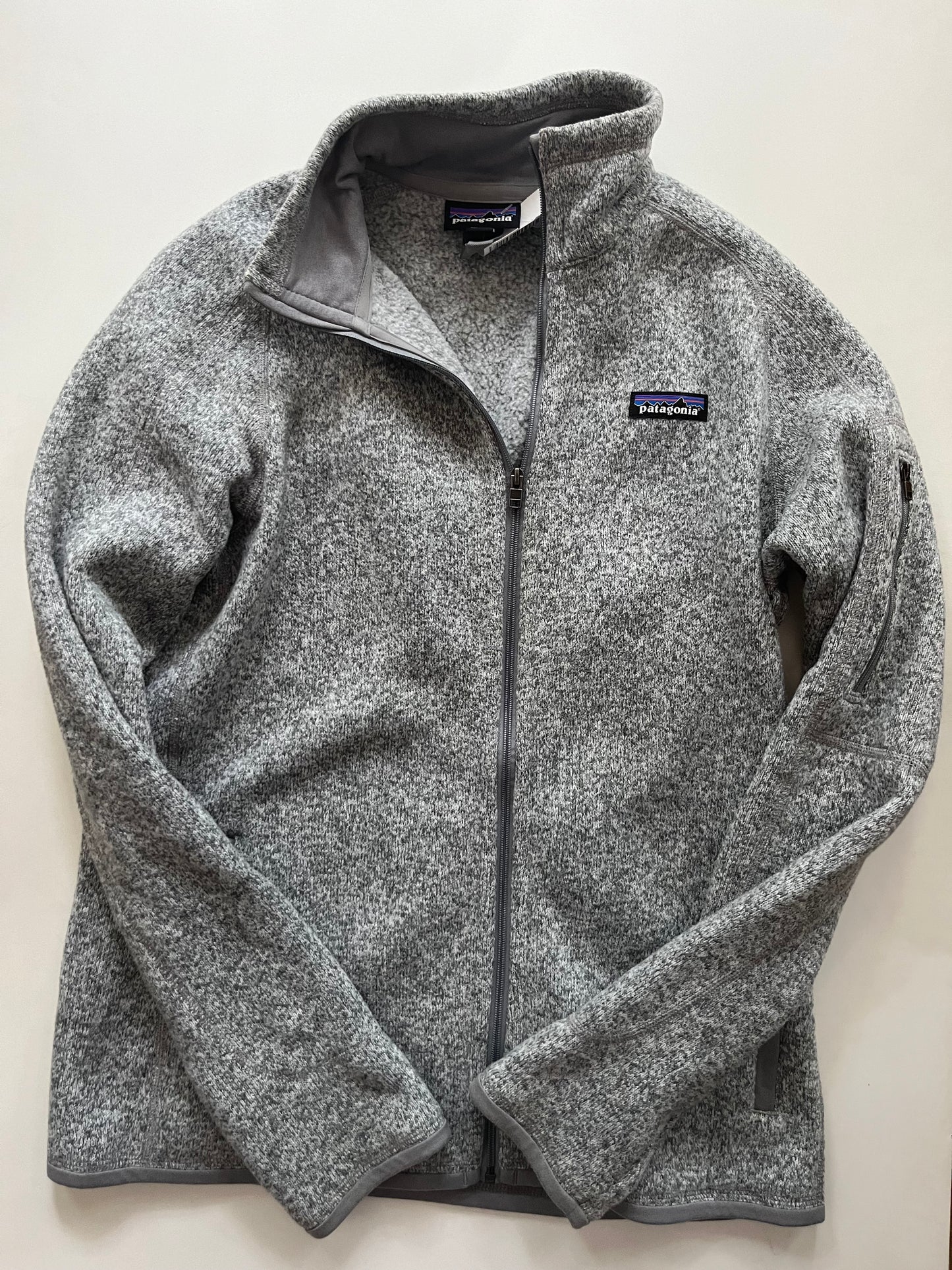 Jacket Fleece By Patagonia In Grey, Size: M