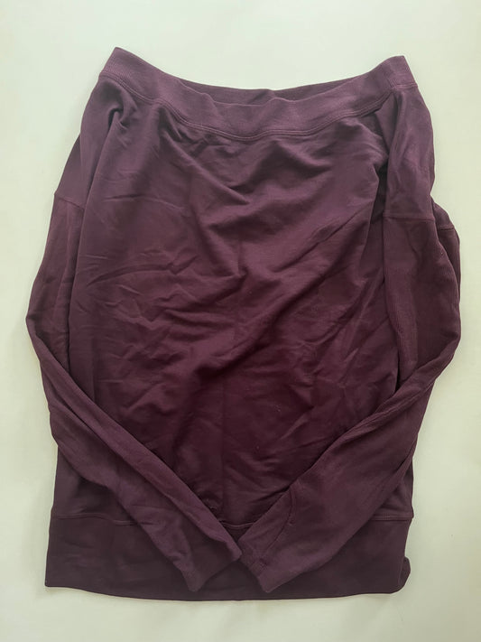 Sweatshirt Crewneck By Athleta In Plum, Size: M