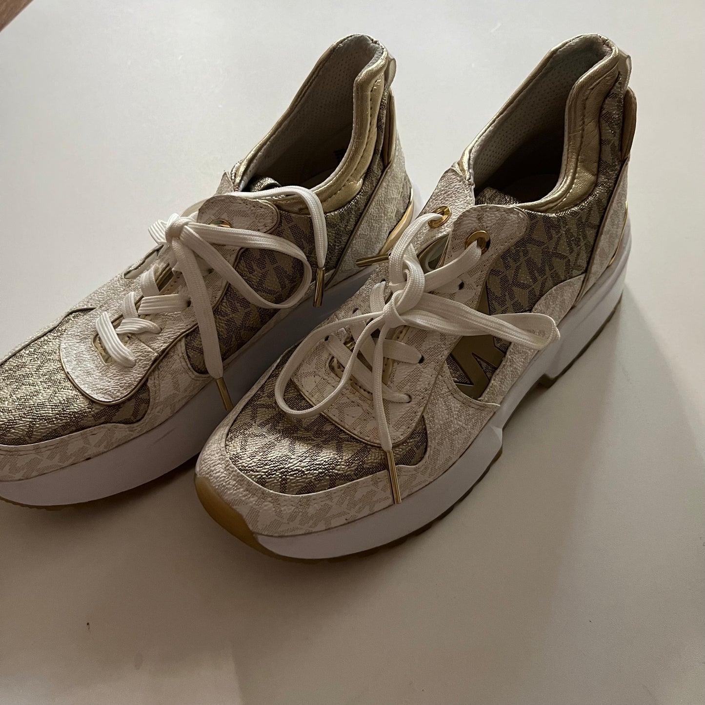 Shoes Athletic By Michael Kors In Gold, Size: 6.5