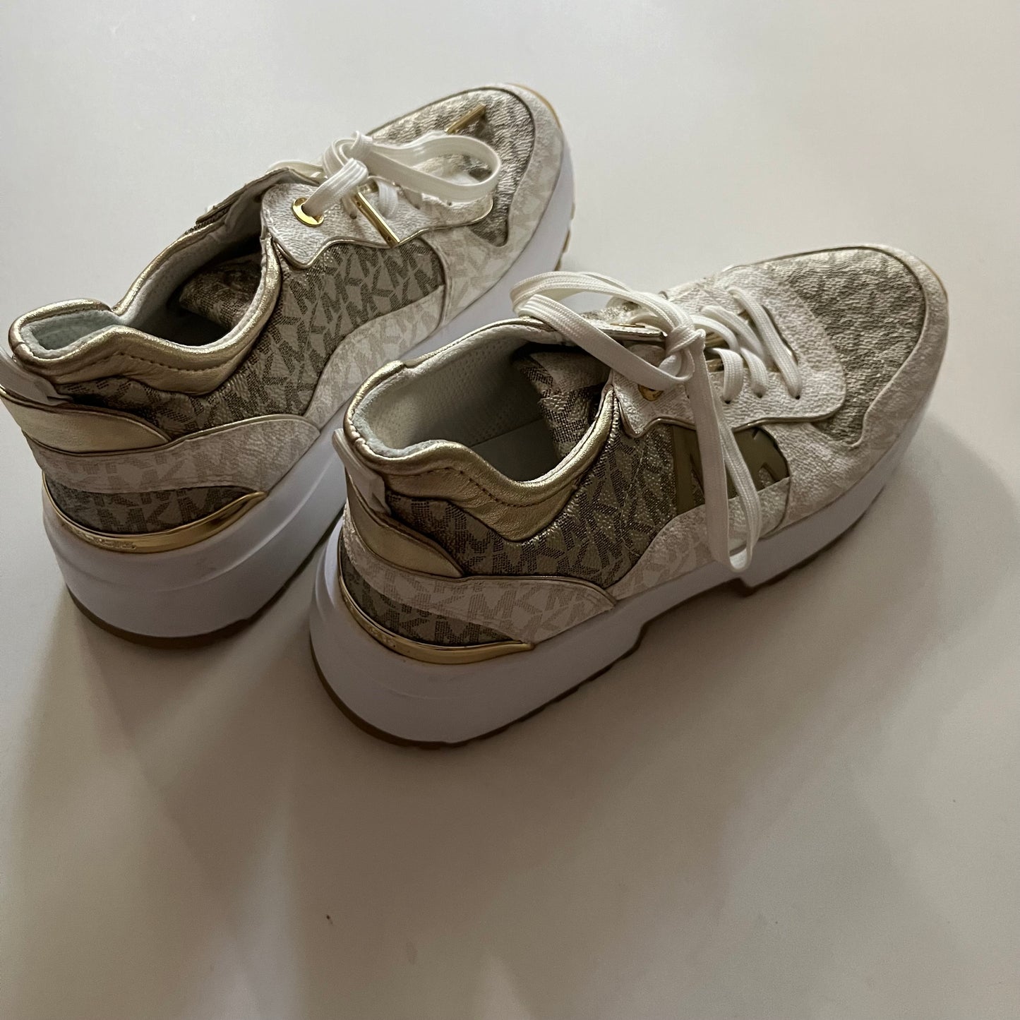 Shoes Athletic By Michael Kors In Gold, Size: 6.5