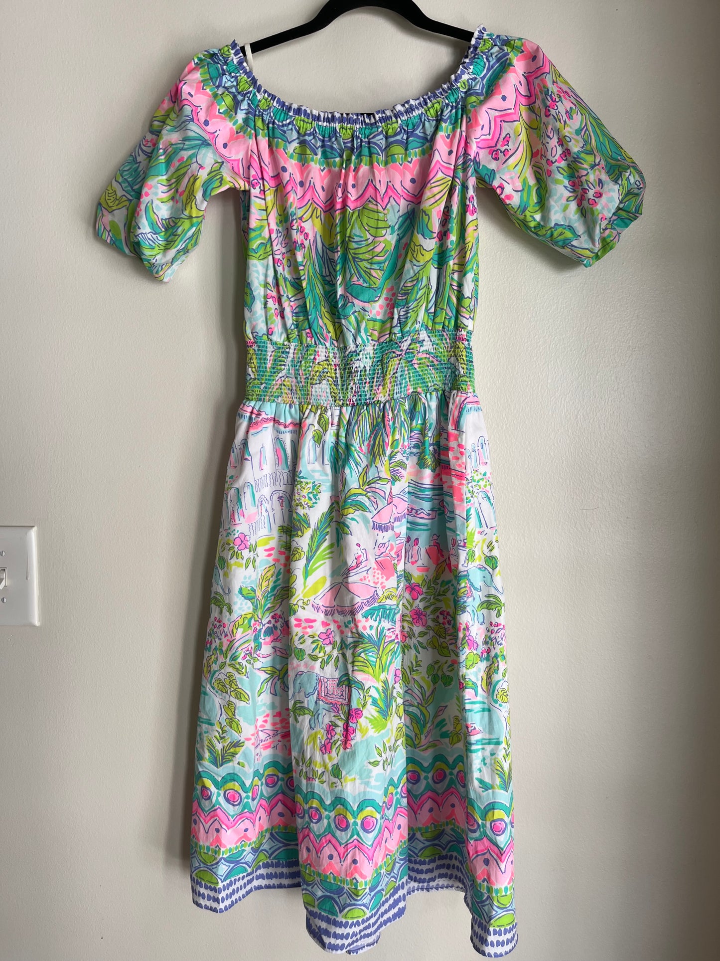 Dress Party Midi By Lilly Pulitzer In Multi-colored, Size: Xs