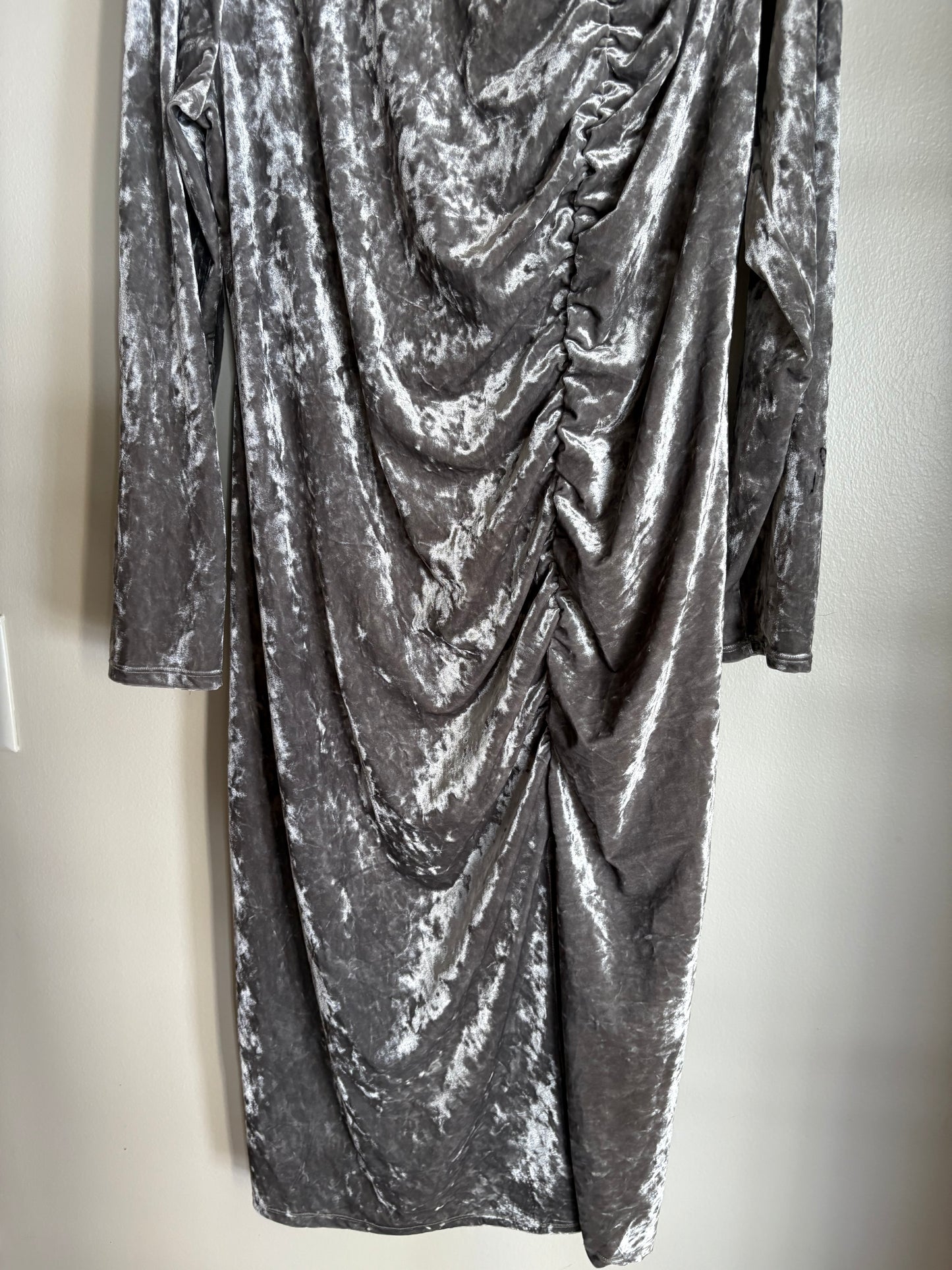 Dress Party Midi By Cmc In Silver, Size: 1x