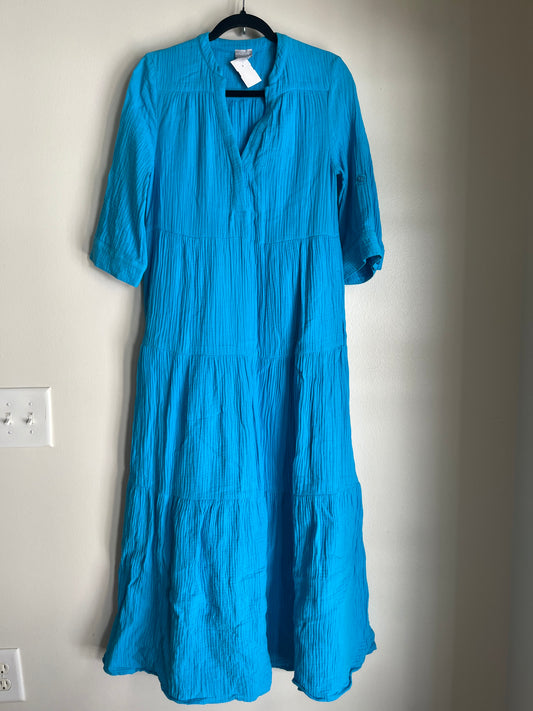 Dress Casual Maxi By Chicos In Turquoise, Size: Xs