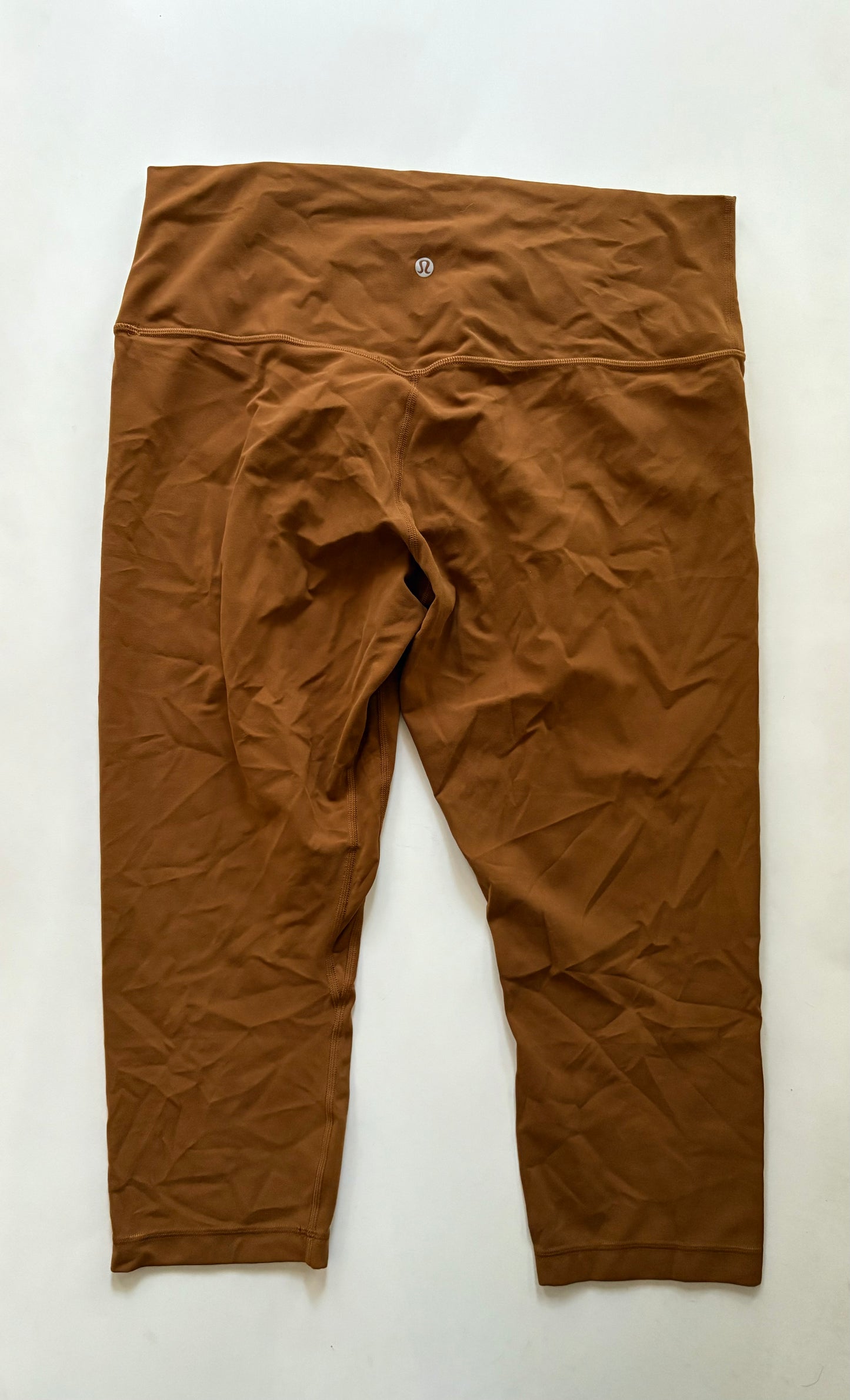 Athletic Leggings By Lululemon In Rust, Size: Xl