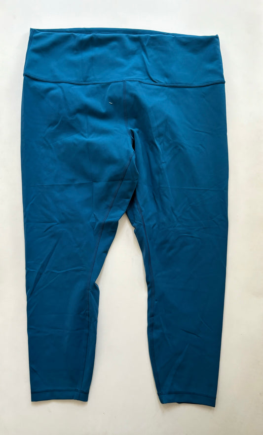 Athletic Leggings By Lululemon In Blue, Size: 1x